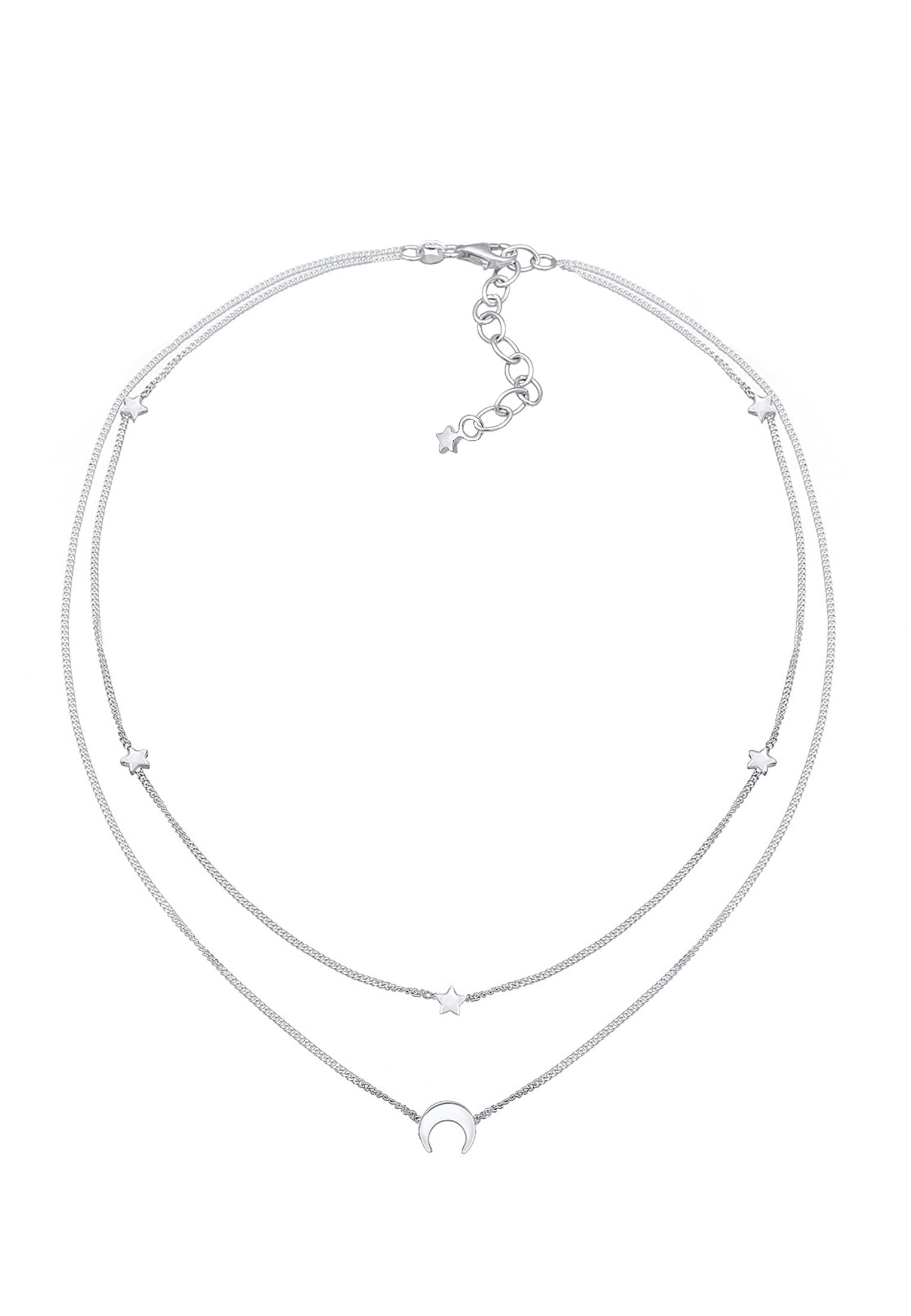 Elli Collier »Choker Layer Halbmond und Sterne 925er Silber«