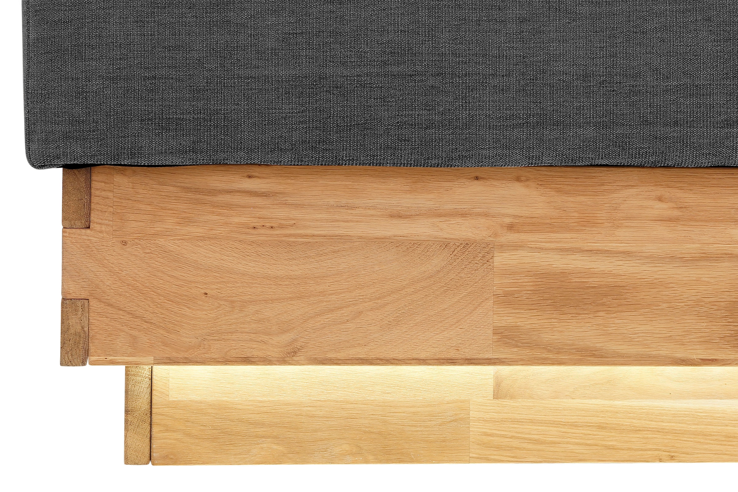 OTTO home Boxspringbett »JENNA in verschiedenen Farben und Breiten erhältlich« LED-Beleuchtung, mit zertifizierten, recycelten Bezugsstoffen