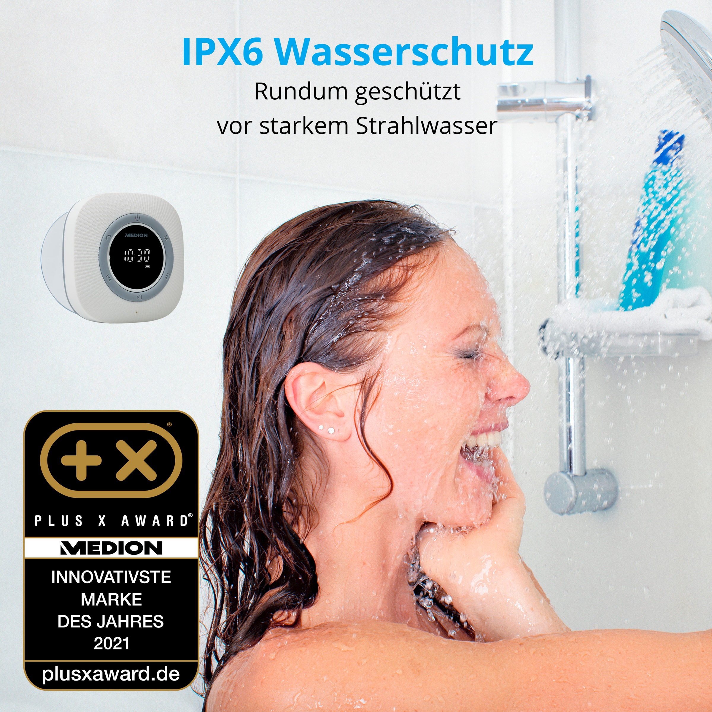 Medion® Digitalradio (DAB+) »LIFE® P66096 (MD 43881) Dusch-«, (Bluetooth UKW mit RDS 3 W)