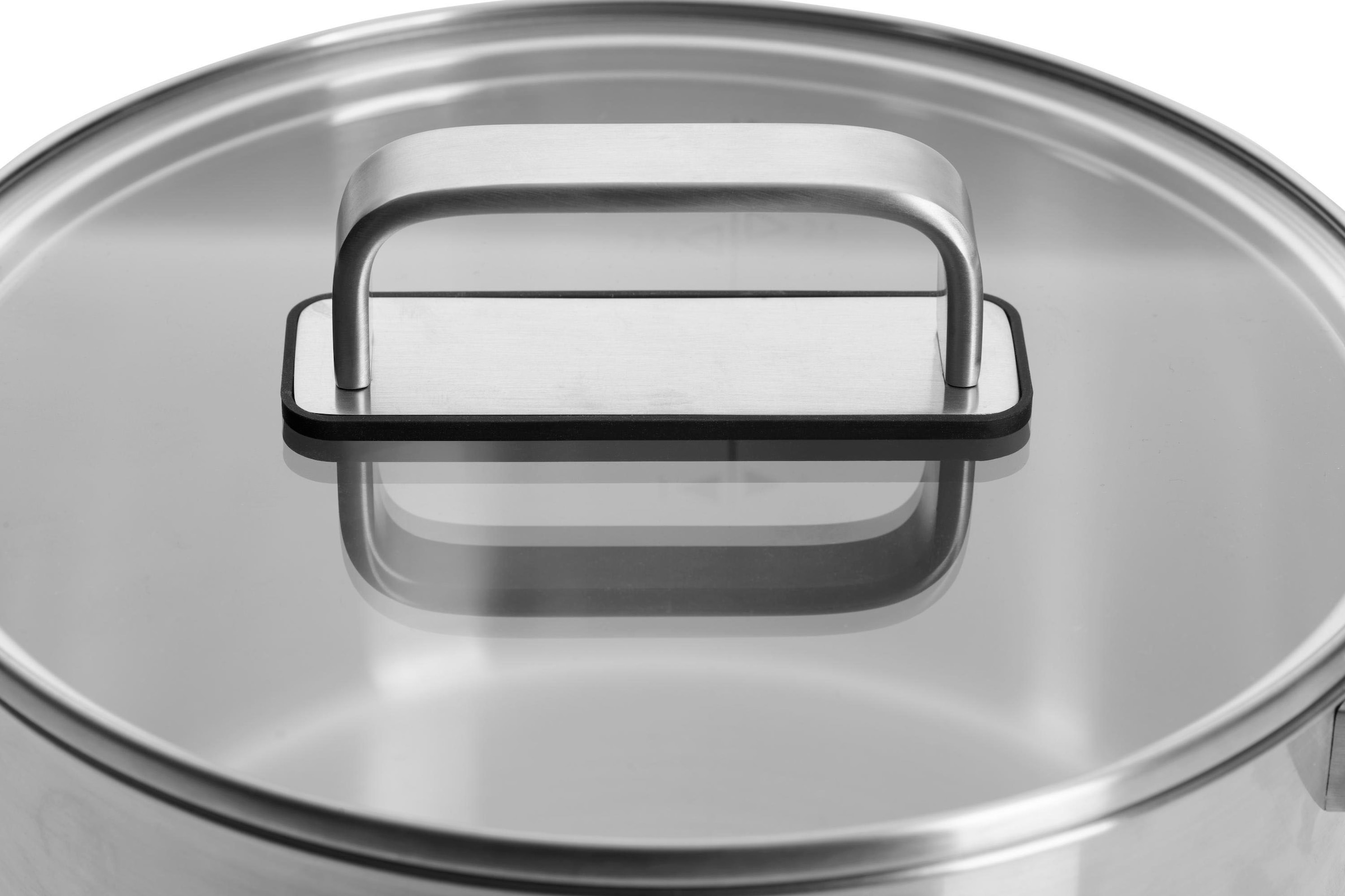 WOLL Topf-Set »Steel«, Edelstahl, (Set, 10 tlg.), hochwertiger, korrosionsbeständiger Edelstahl