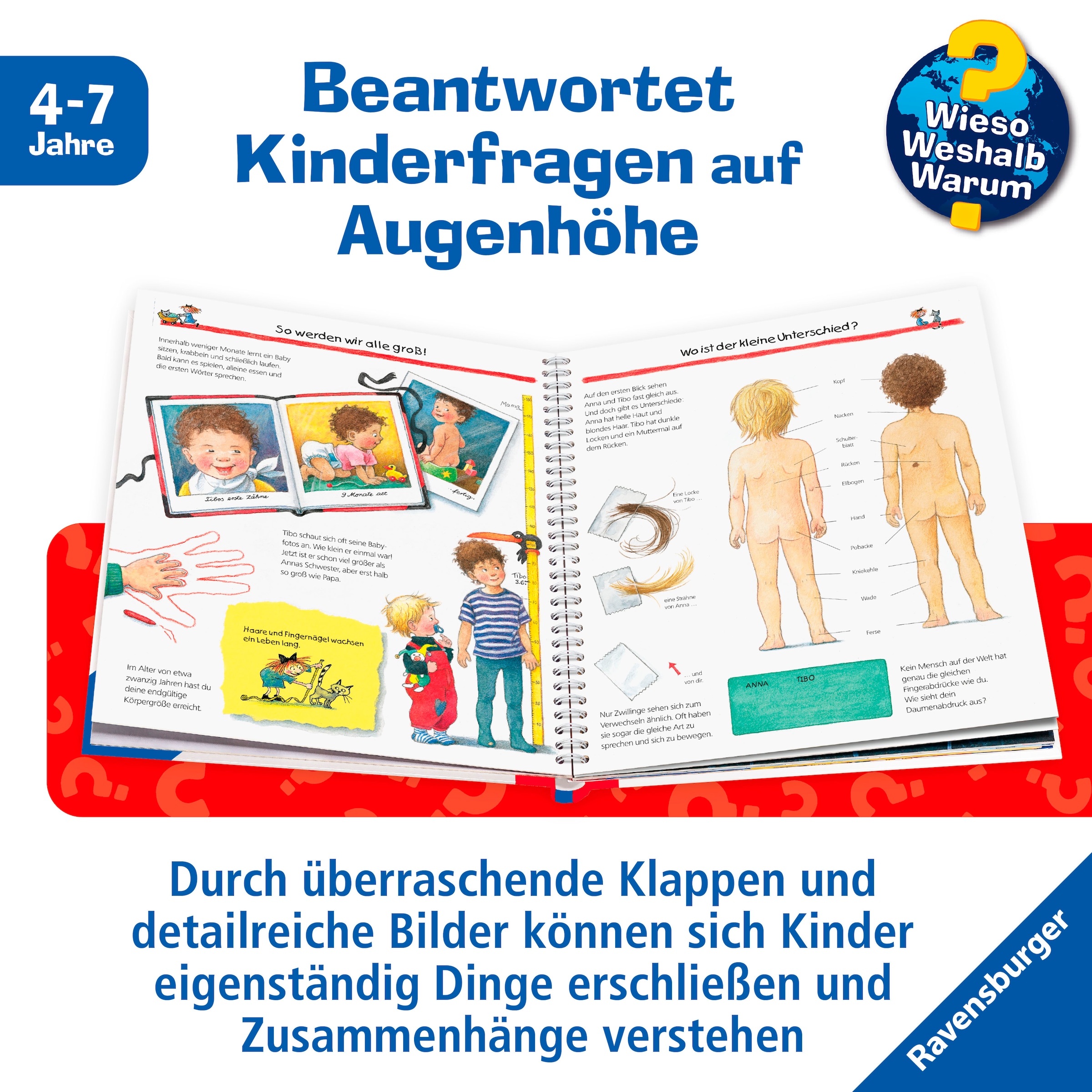 Ravensburger Kinderbuch »Wieso? Weshalb? Warum?, Band 1 Wir entdecken unseren Körper«