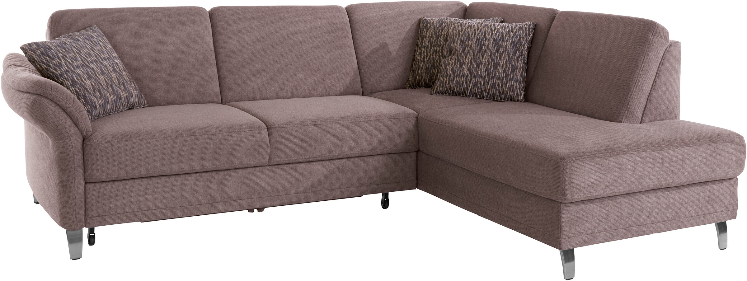 sit&more Ecksofa »Clio L-Form«, wahlweise mit Bettfunktion und Bettkasten, inklusive Federkern