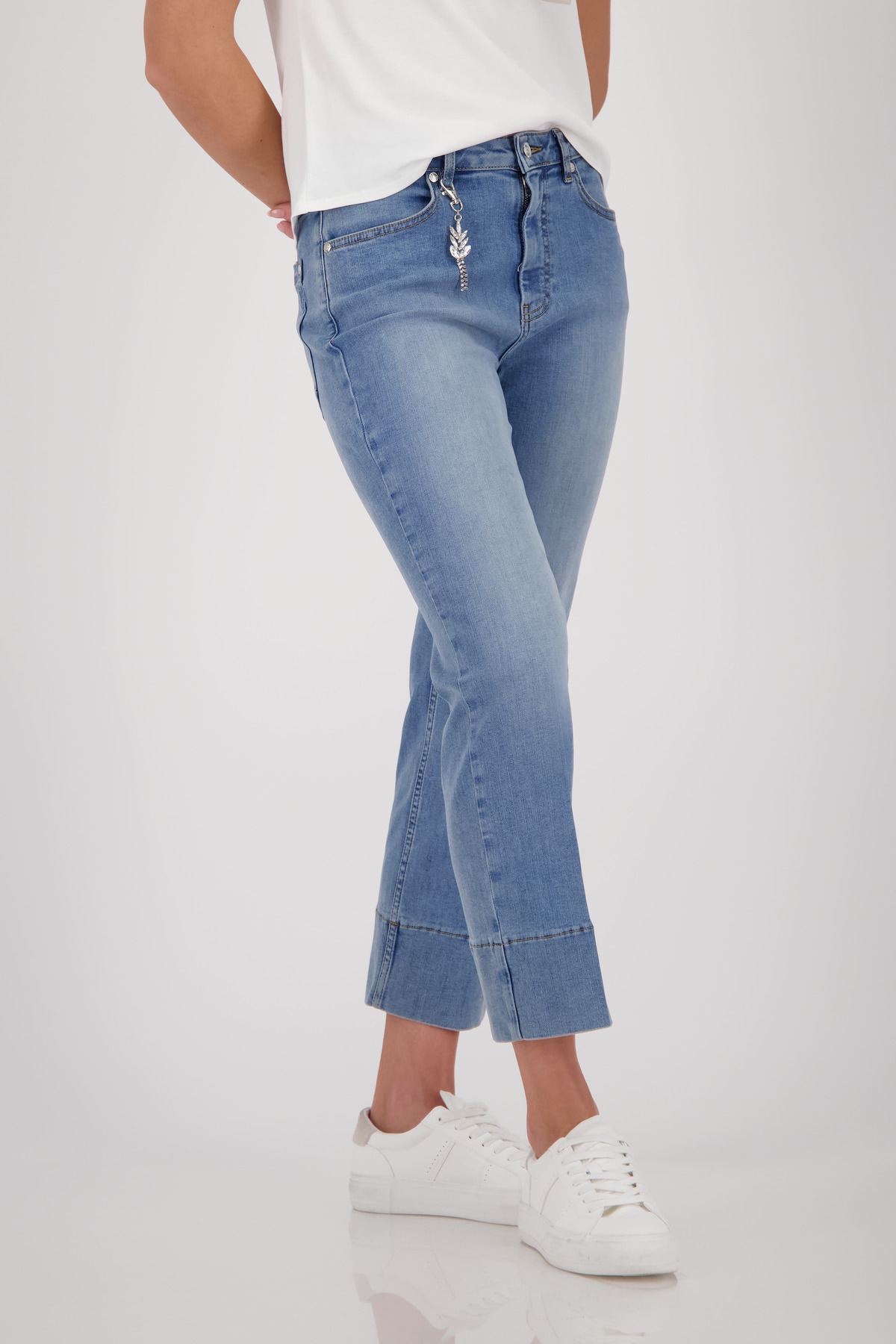 Monari 7/8-Jeans »Jeans 64cm« Regular fit mit Anhänger