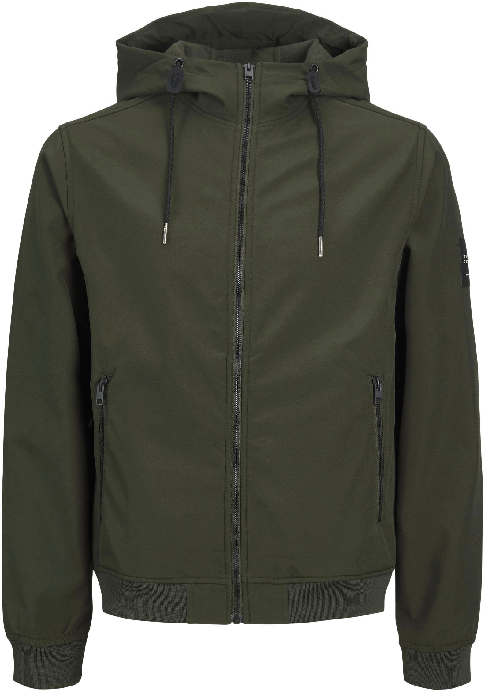 Jack & Jones Softshelljacke »JJEBASIC SOFTSHELL HOOD NOOS«, mit Kapuze