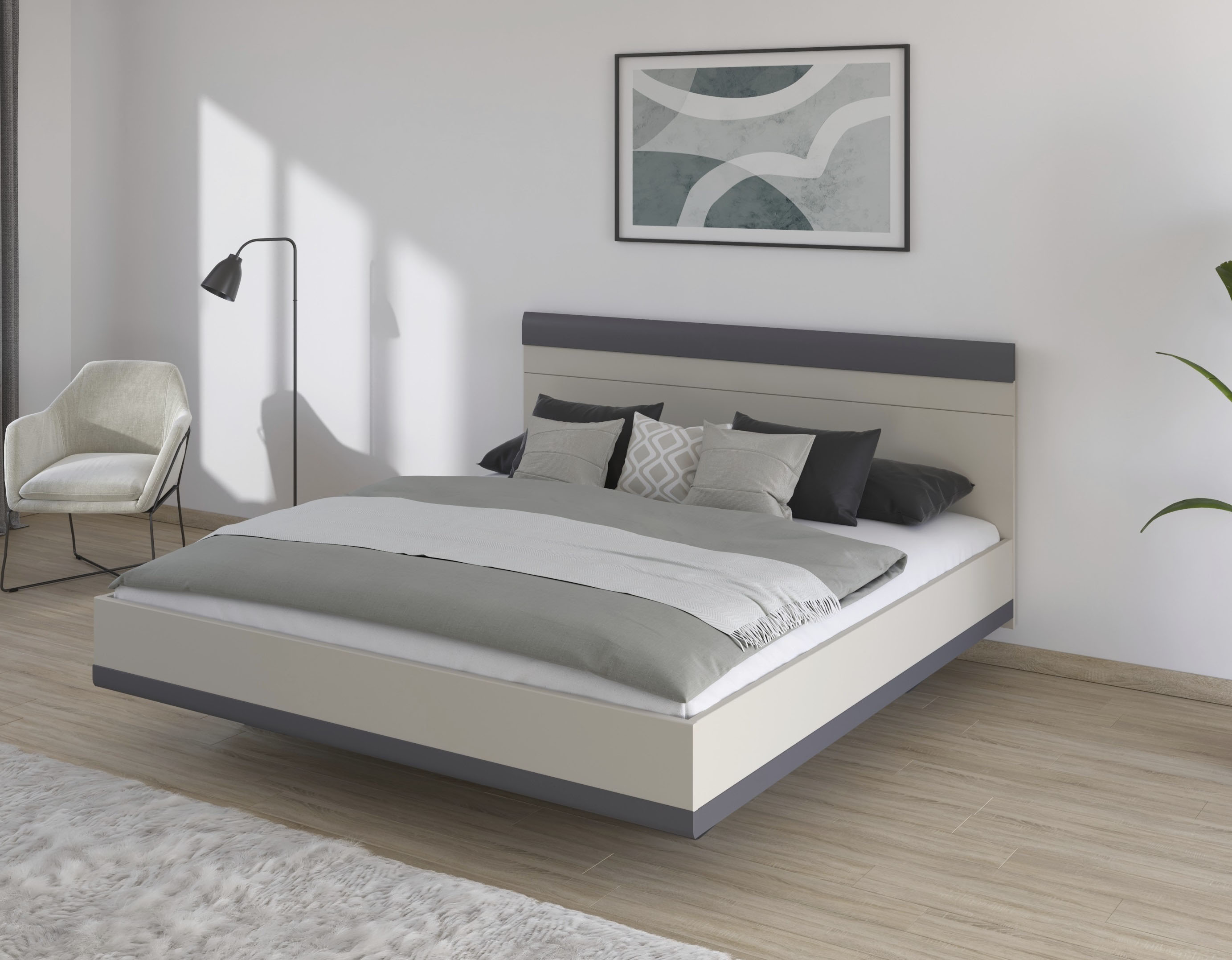 rauch Futonbett »Bett Doppelbett Holzbett SAJO« mit Farb-Absetzungen in kom günstig online kaufen