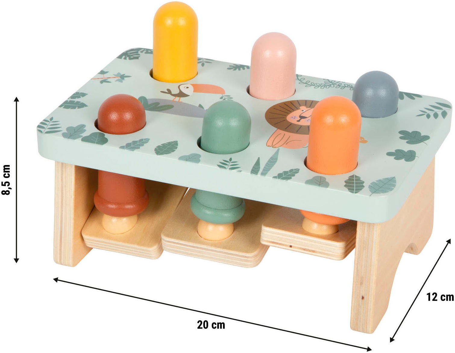 Small Foot Klopfbank »Safari« aus Holz, FSC® - schützt Wald