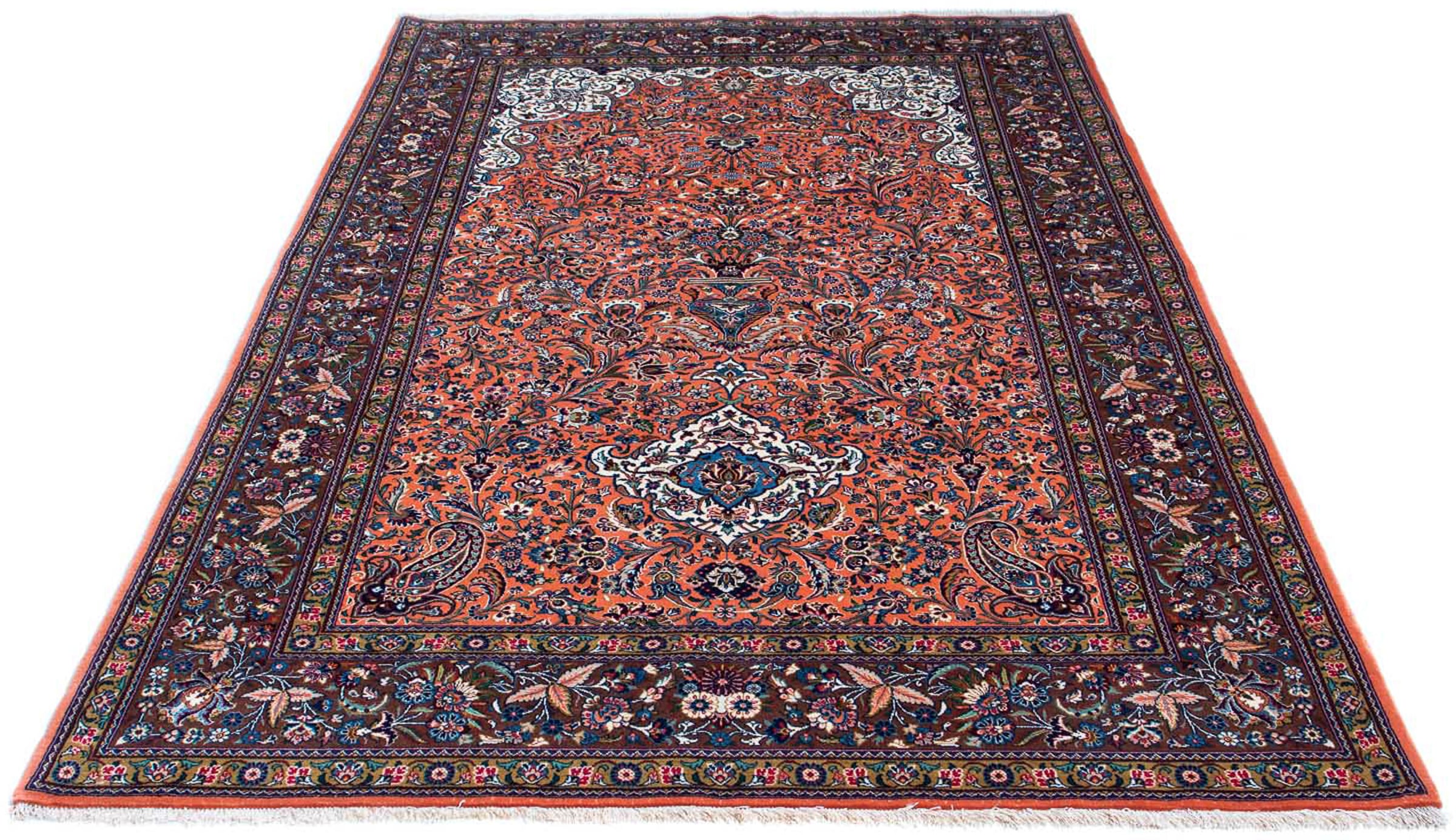 morgenland Orientteppich »Perser - Ghom - 219 x 135 cm - rost«, rechteckig, günstig online kaufen