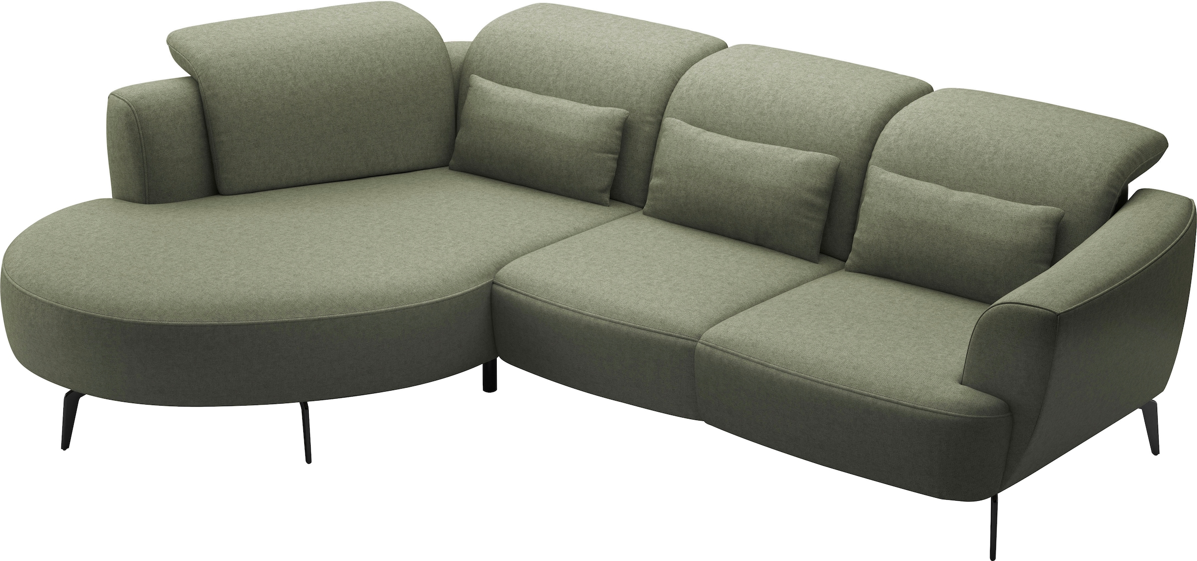 sit&more Ecksofa »Zoe«, ink.Sitztiefenverstellung, wahlweise mit Kopfteilverstellung