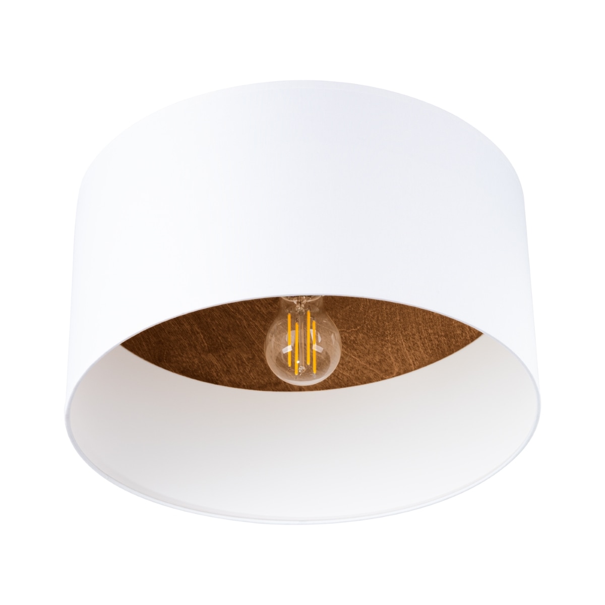 SOLLUX lighting Deckenleuchte »Plafond TELESTO Weiß/Dunkelbraun«, 1 flammig günstig online kaufen
