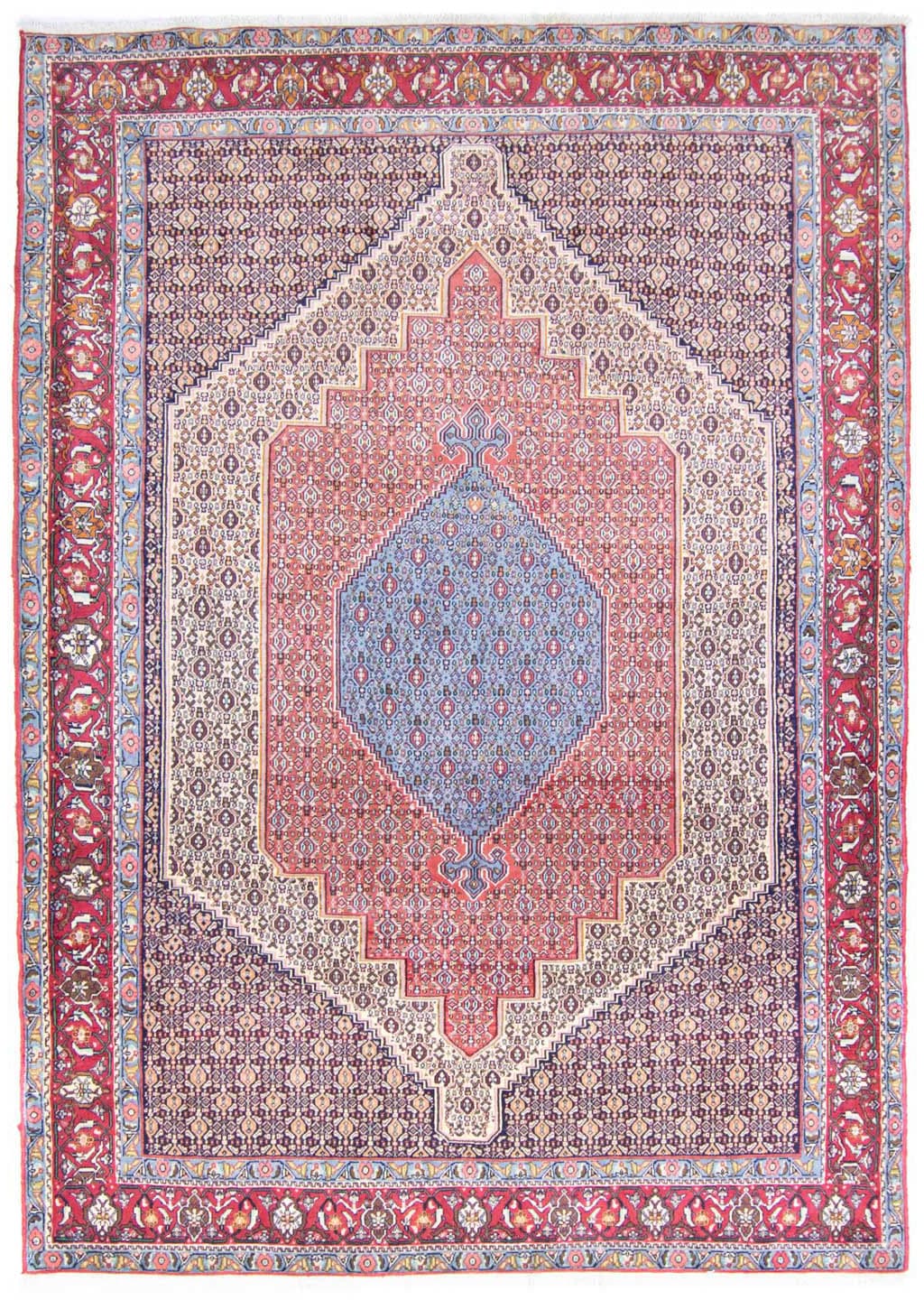morgenland Wollteppich »Senneh Medaillon Rosso chiaro 304 x 210 cm«, rechte günstig online kaufen