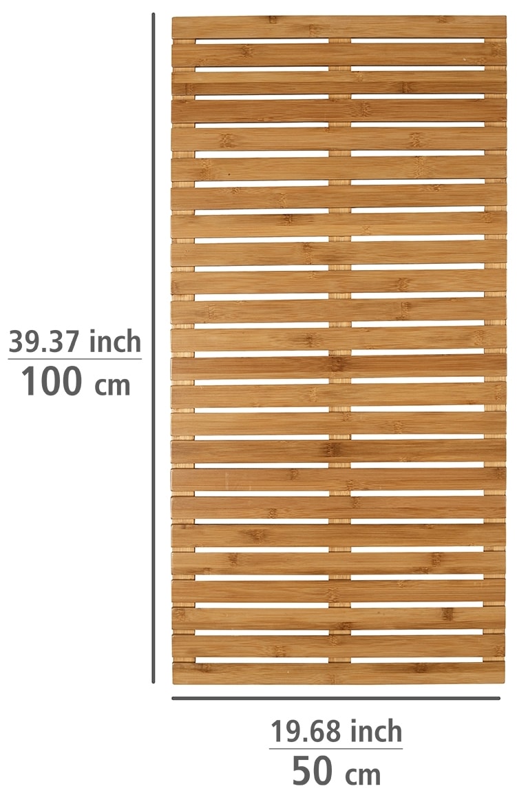WENKO Saunabodenrost Höhe 23 mm Bambus, 50 x 100 cm