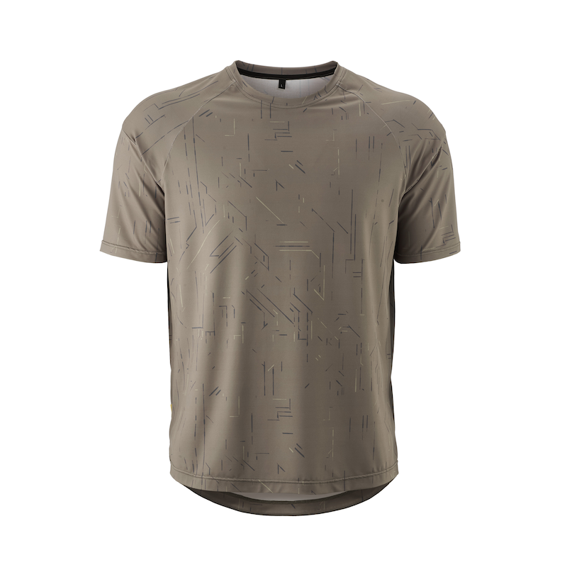 GONSO Radtrikot »Trail Jersey M« Herren Fahrradtrikot kurzarm, lässiges MTB-Shirt, Quick-Dry, Loose fit terragrau L L Lockere Passform