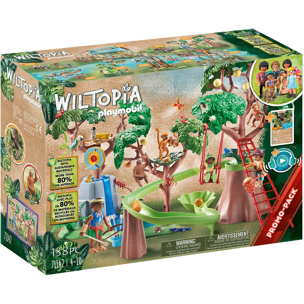 Playmobil® Konstruktions-Spielset »Tropischer Dschungel-Spielplatz (71142), Wiltopia«, (138 St.)