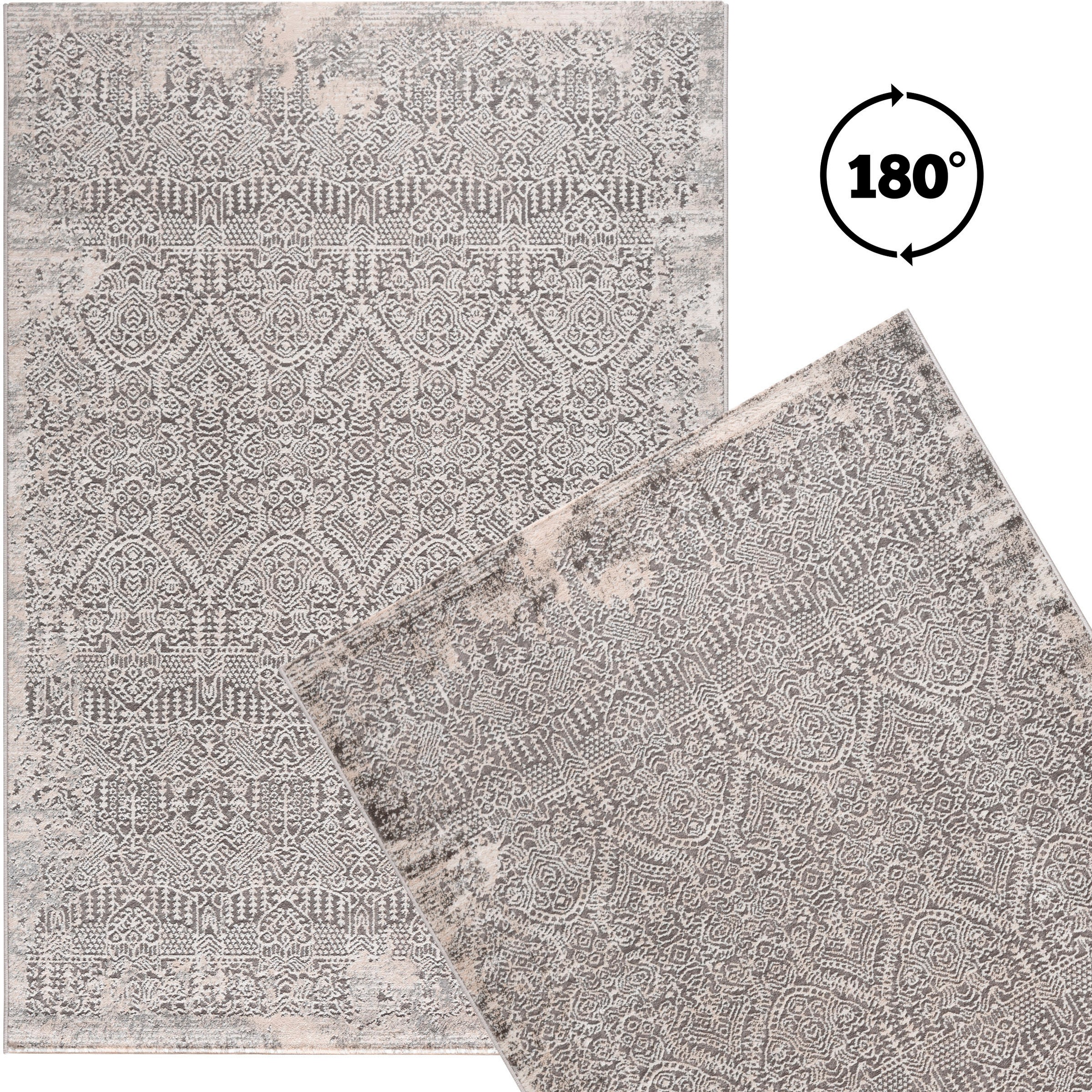 Sehrazat Teppich »Lexa 5000«, rechteckig, 9 mm Höhe, elegantes Vintage Design, prachtvoller 3D-Effekt
