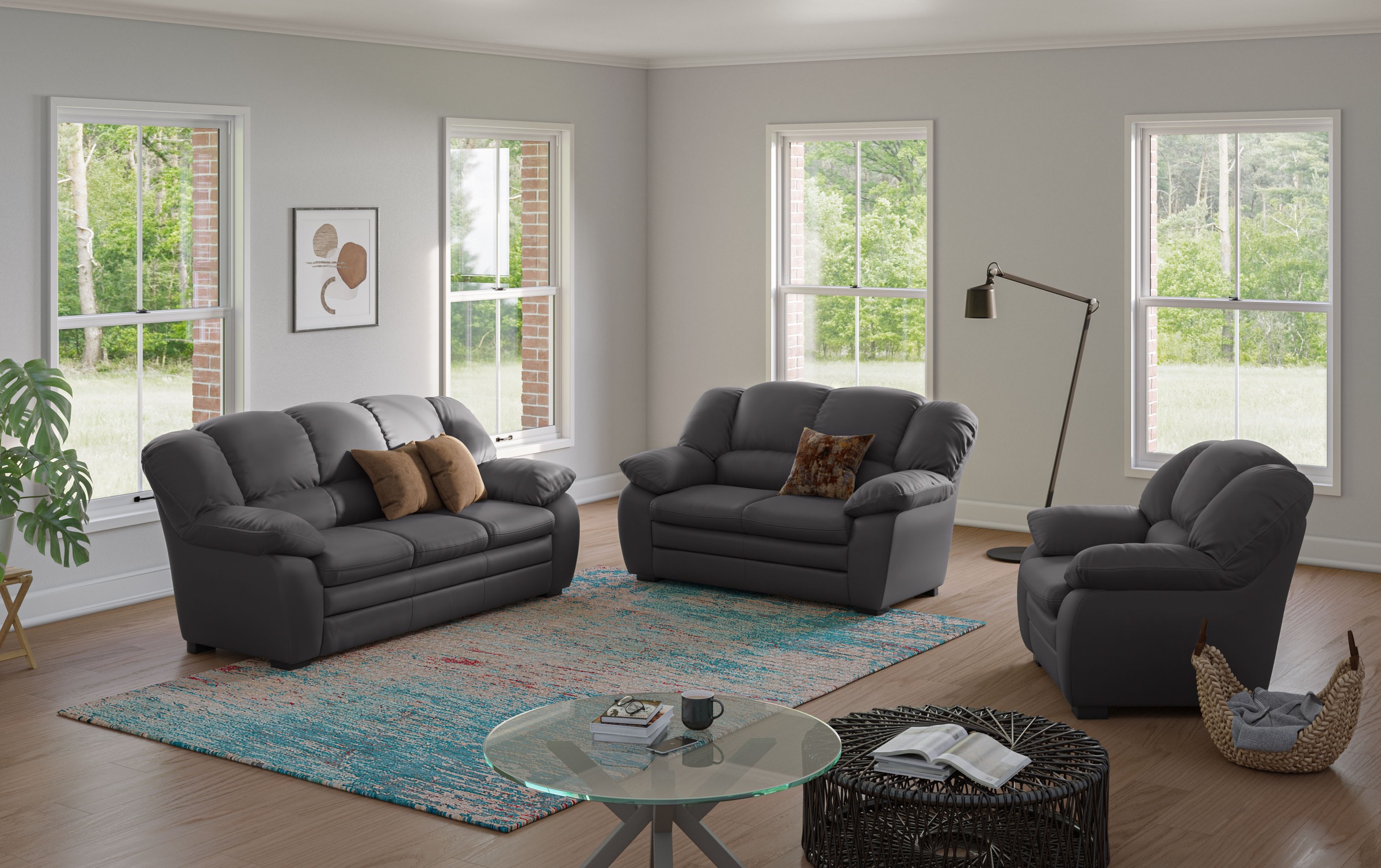 COTTA Polstergarnitur »Casino, Sofa Set, 3-2-1 Sitzer, Wohnzimmer Garnitur« günstig online kaufen