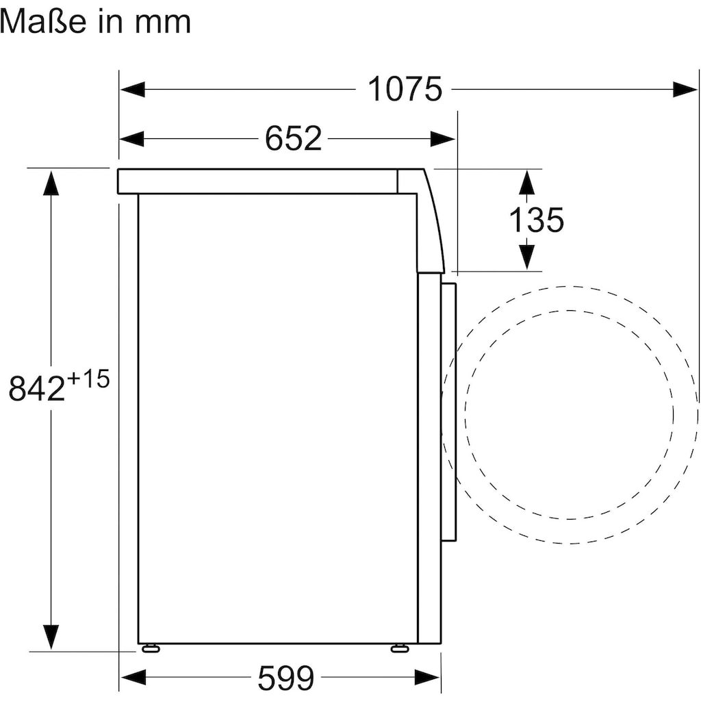 SIEMENS Wärmepumpentrockner »WT47R400«, iQ500, 8 kg