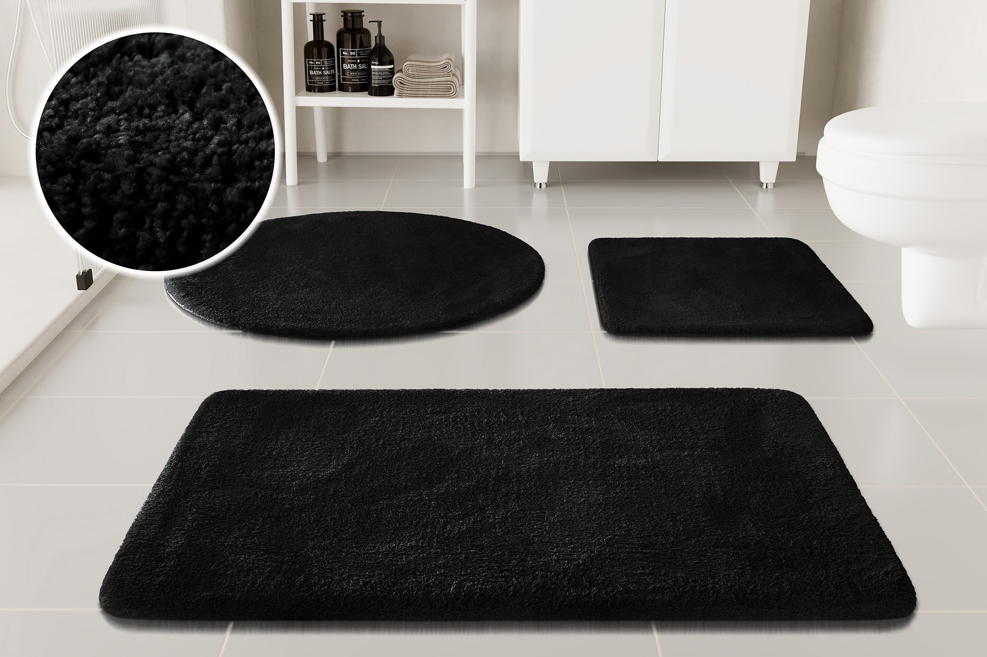 my home Badematte »Neele«, rutschhemmend beschichtet, schnell trocknend, Ba günstig online kaufen