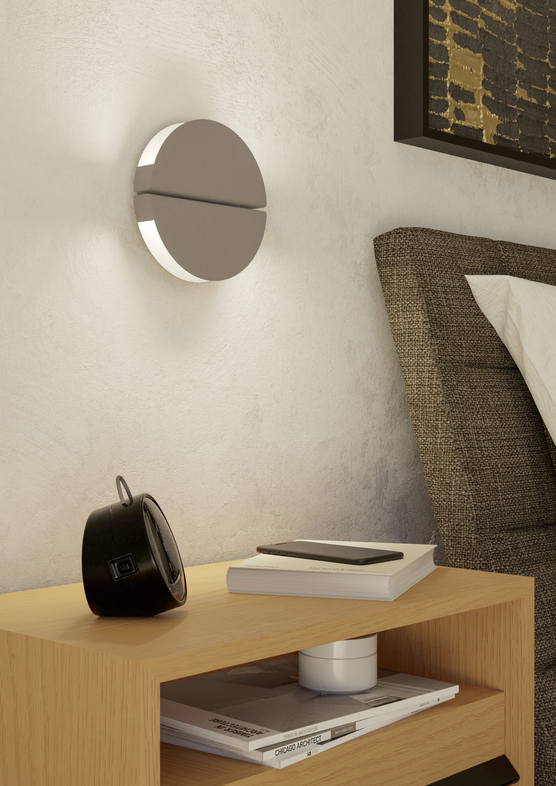 EGLO Wandleuchte »PIANOSA Wandlampe - Edelstahl - LED - 4,5W - IP20« LED-Modul 1 Stk. Kaltweiß | Neutralweiß | Warmweiß Wandstrahler, Wandspot, Wohnzimmer, Flur, Schlafzimmer, Ø18 x AL6 cm