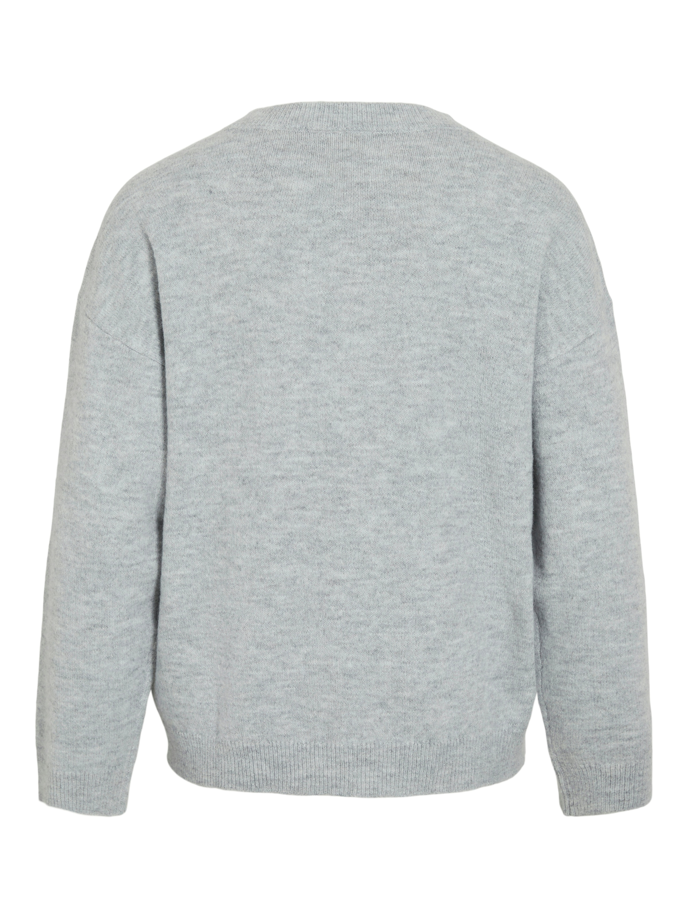 Vila Strickpullover »VILIGA L/S O-NECK KNIT TOP - NOOS« Materialmix, relaxed fit
