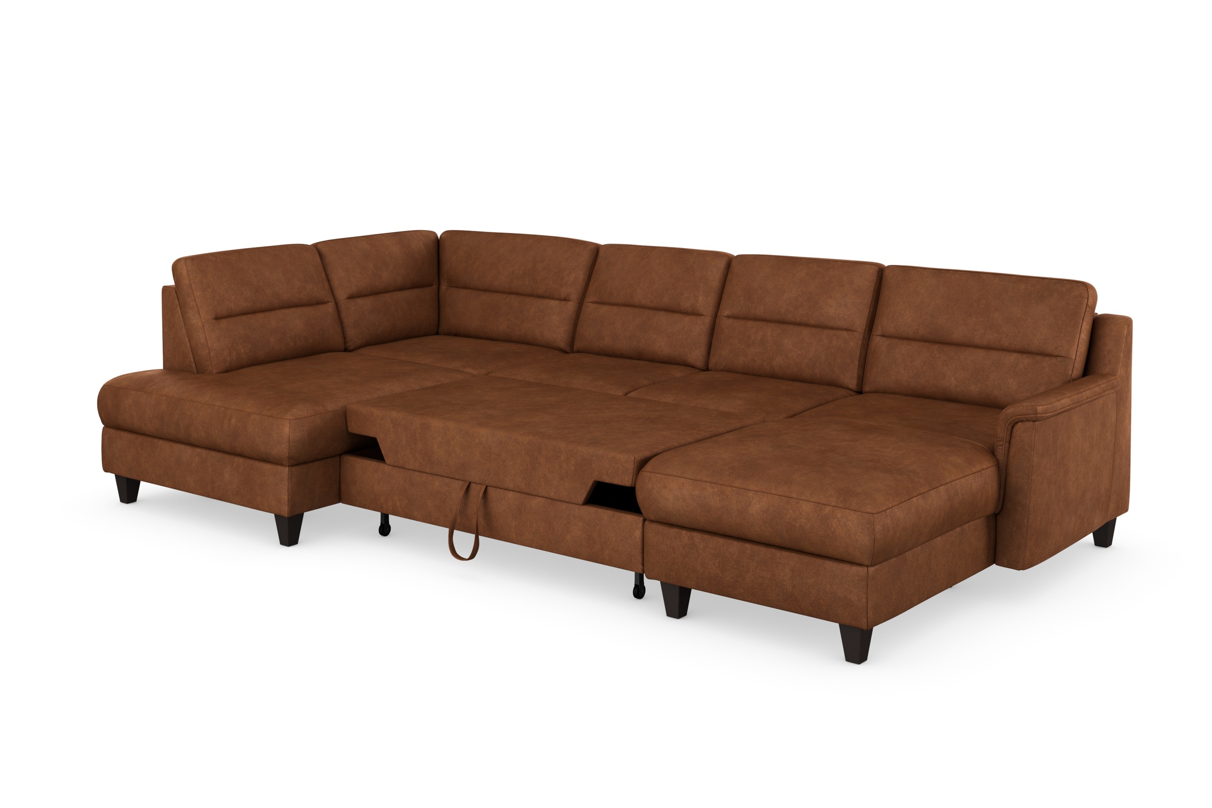 sit&more Wohnlandschaft »Farö U-Form«, inklusive Federkern, wahlweise mit Bettfunktion und Bettkasten