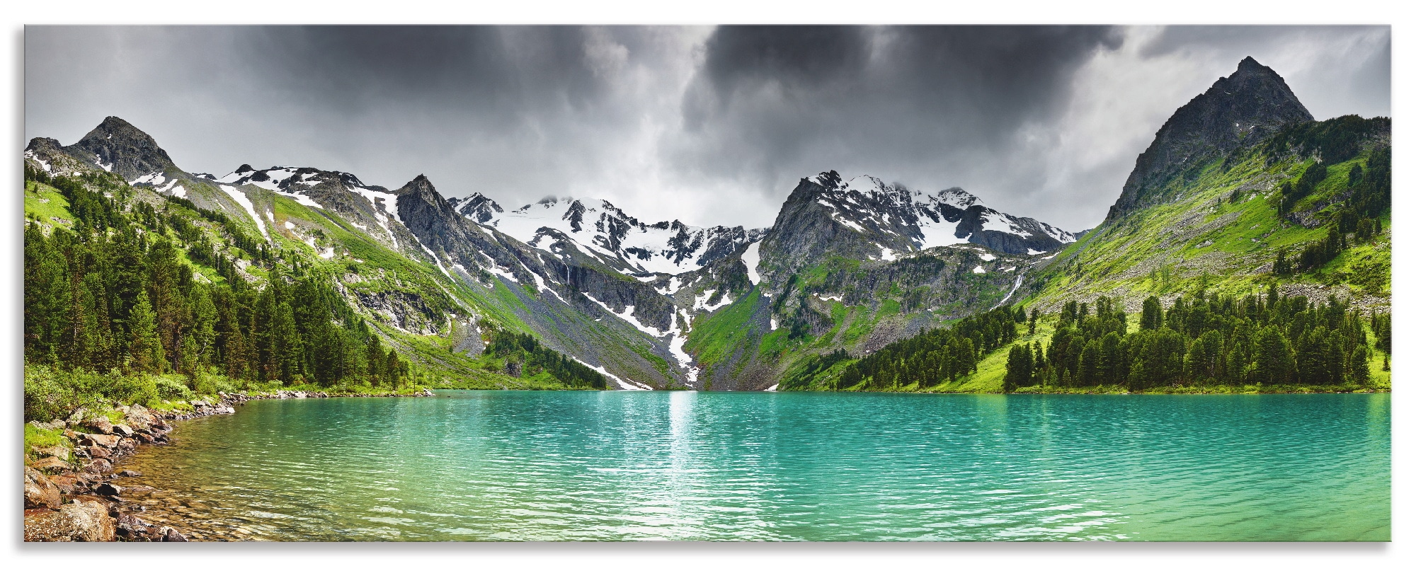 Artland Küchenrückwand "Bergsee", (1 tlg.), Alu Spritzschutz mit Klebeband, günstig online kaufen