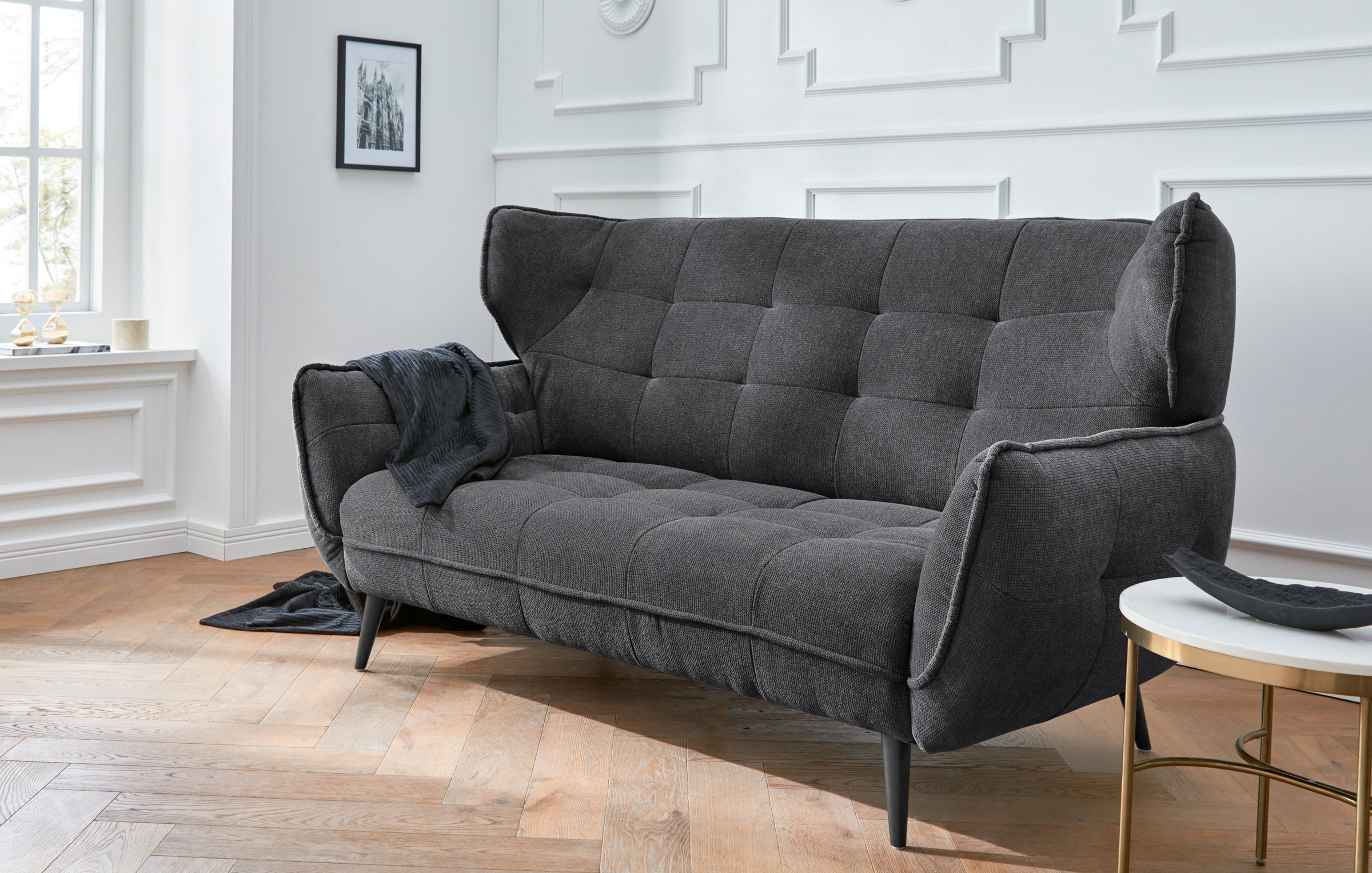 Leonique 2-Sitzer »Ariana«, Big-Sofa bzw. stylischer Hochlehner günstig online kaufen