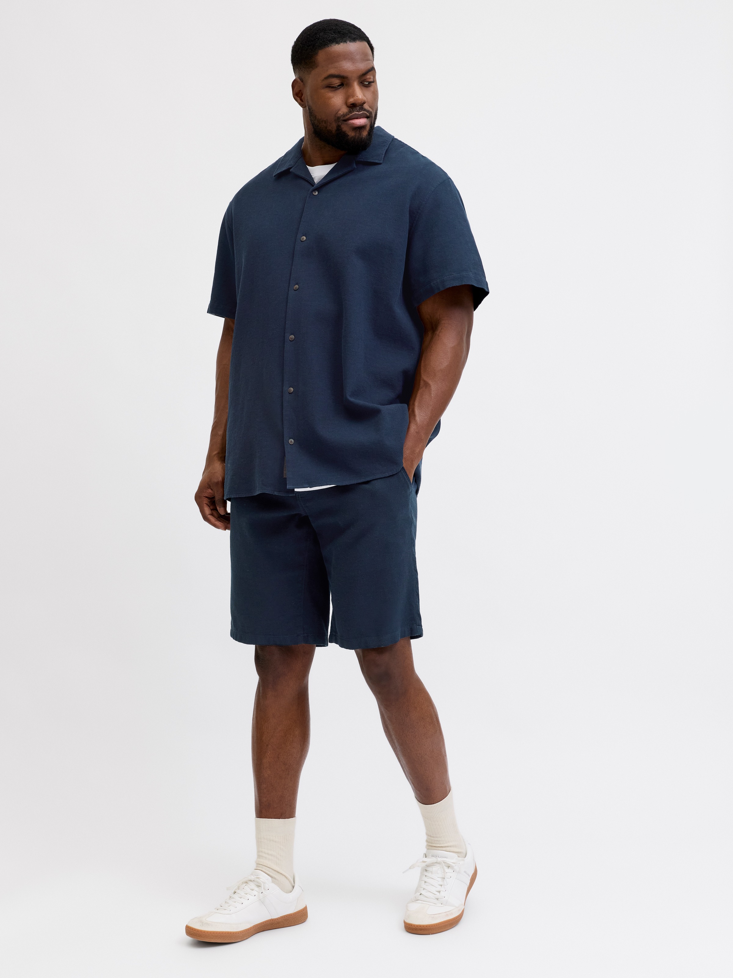 Jack & Jones PlusSize Jogginghose »JPSTJAIDEN WAFFLE RESORT SHORTS PLS«  mit elastischem Bund