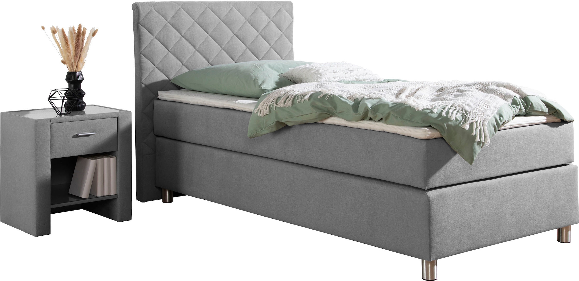 Home affaire Boxspringbett »Bernard, in verschiedenen Breiten« inkl. Topper günstig online kaufen