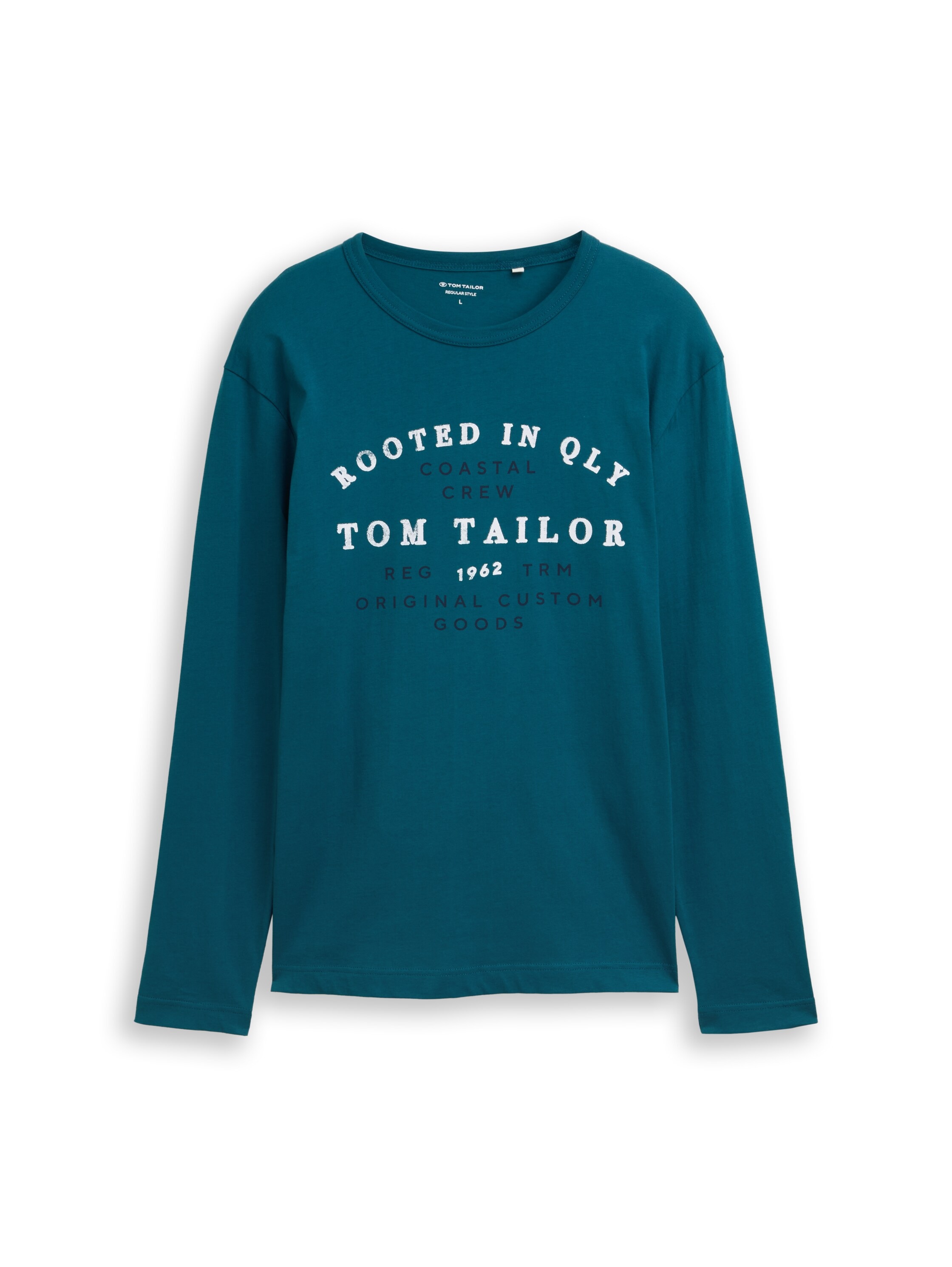 TOM TAILOR Langarmshirt mit Logo Schriftzug