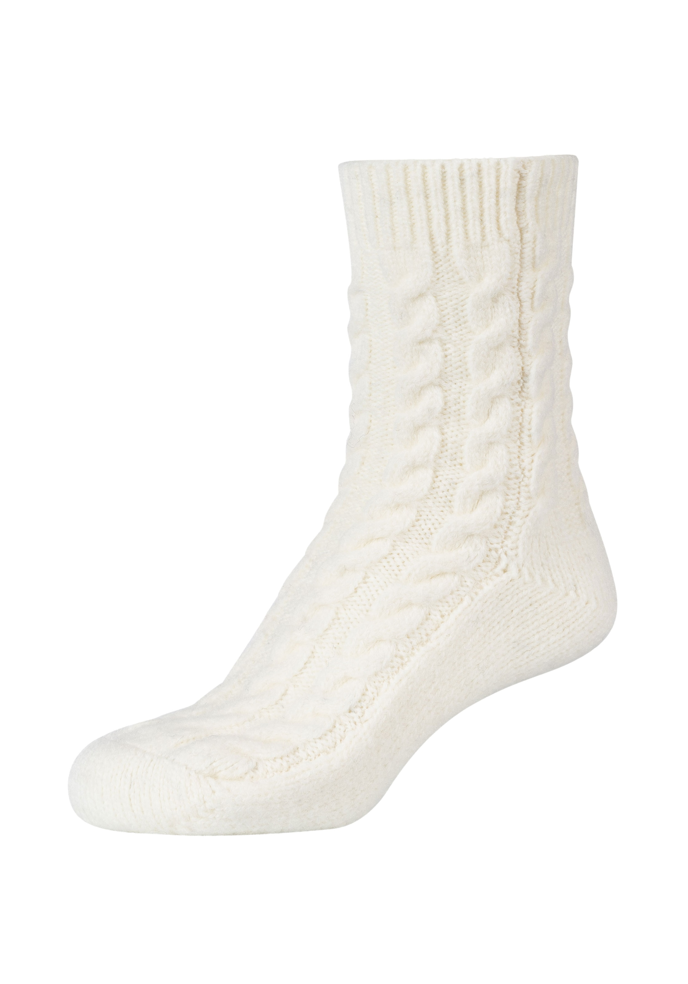 Camano Socken »warm & cozy« 2 Paar, 2 Stk. tlg. mit Zopfmuster, Rippenbündchen