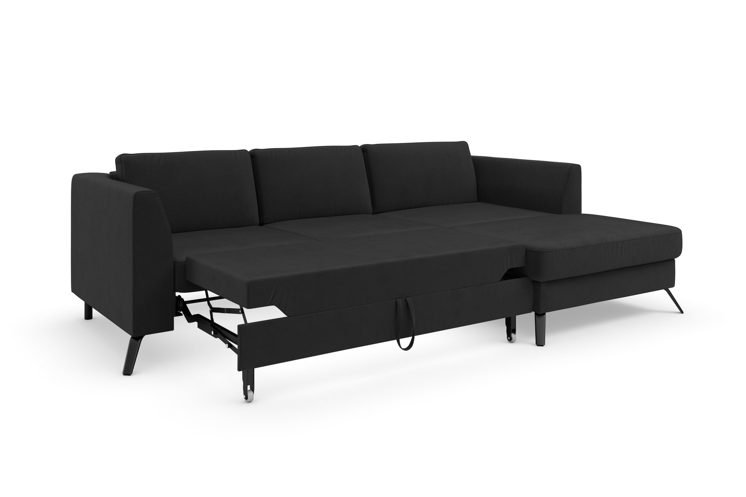 sit&more Ecksofa »Olsen L-Form«, inklusive Sitztiefenverstellung, wahlweise mit Bettfunktion, 15cm hoch