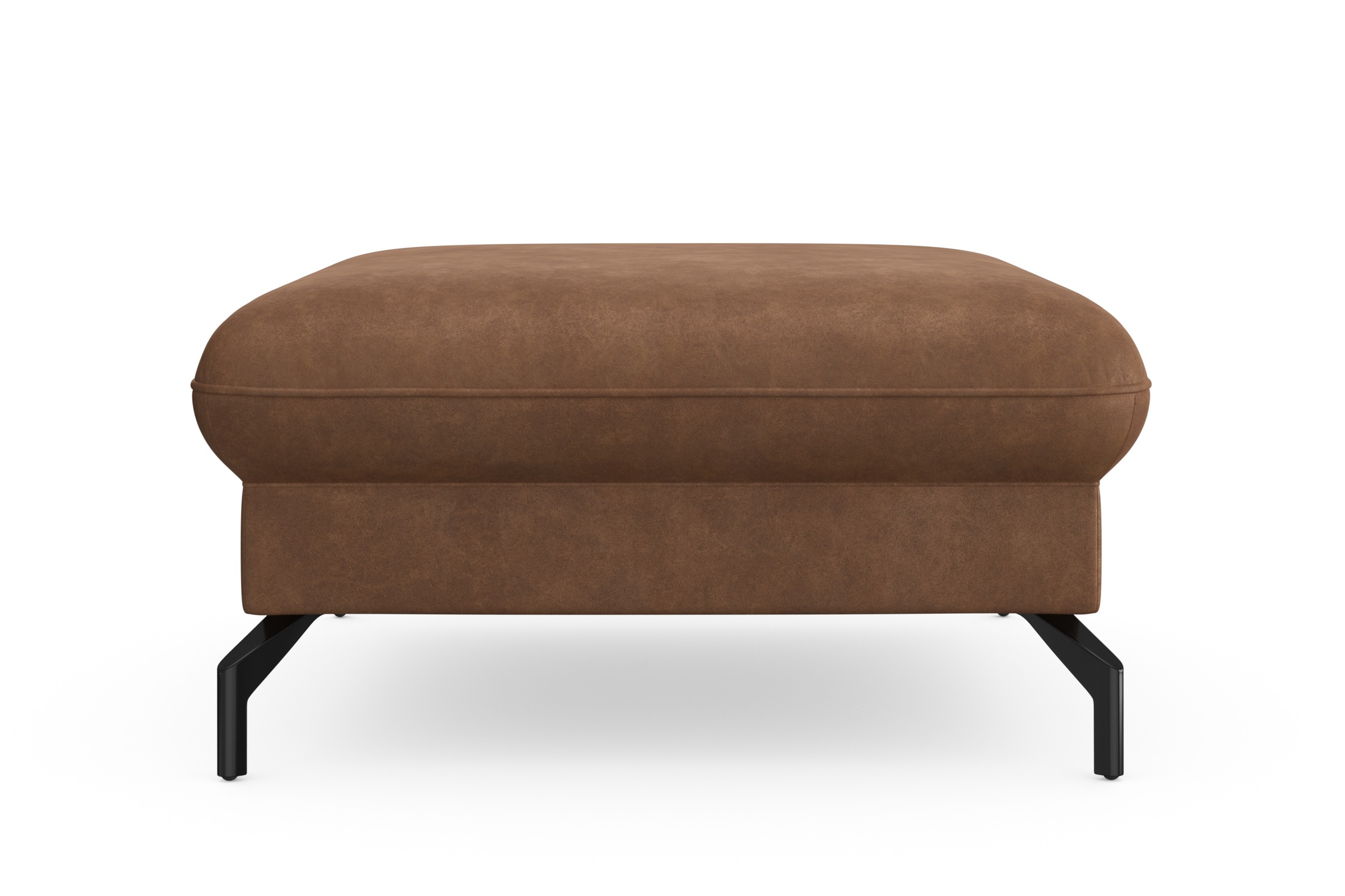 sit&more Hocker »Fashion«, inklusive Federkern, mit hochwertigen, schwarzen Metallfüßen