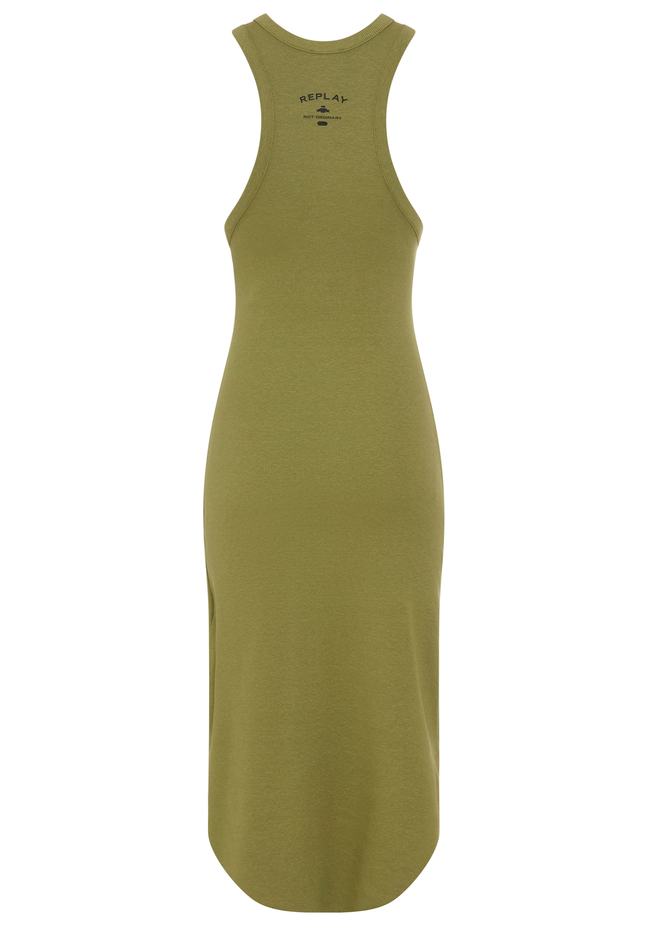 Replay Jerseykleid in gerippter Struktur, figurbetont