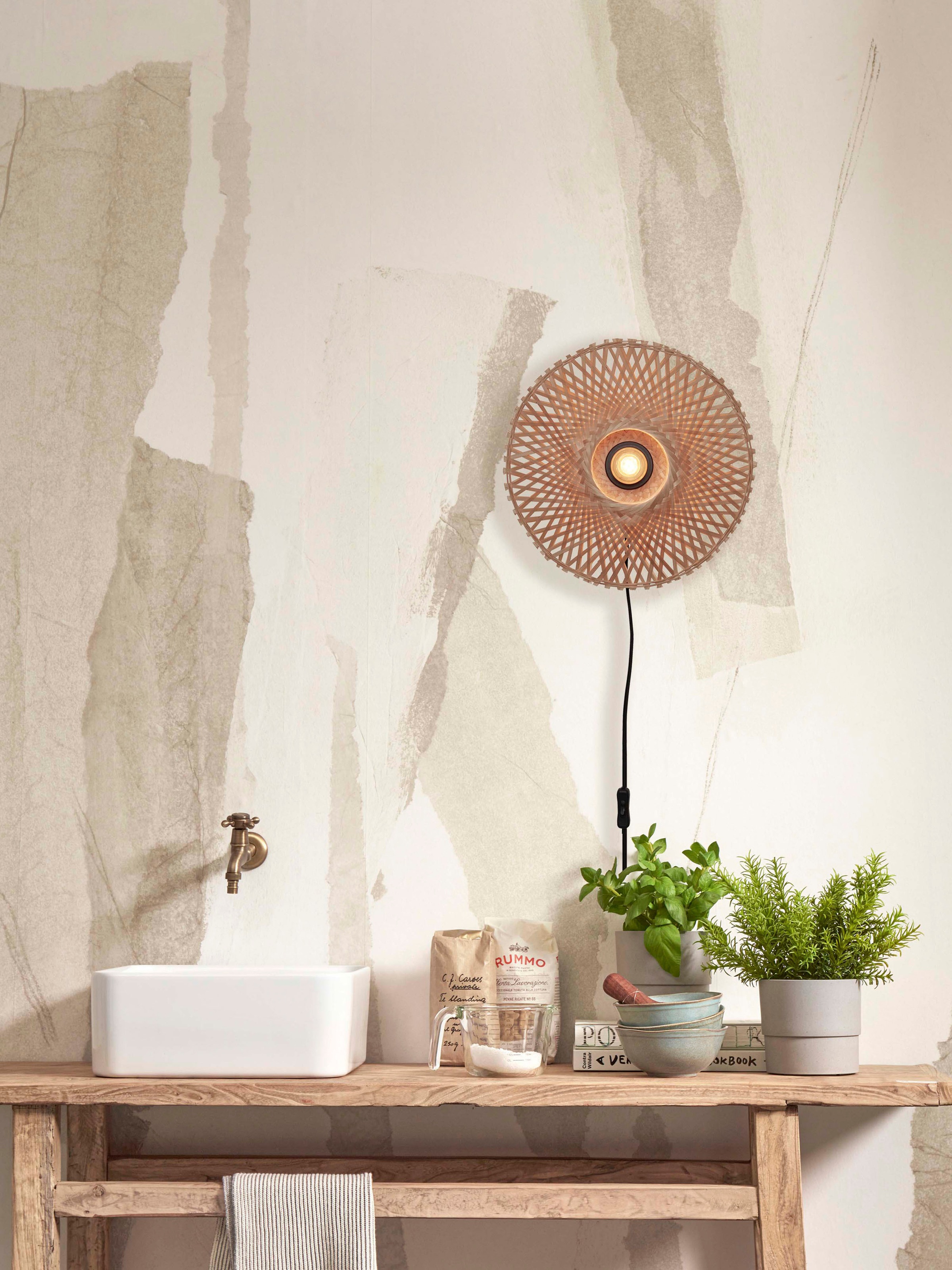 GOOD&MOJO Wandleuchte »KALIMANTAN« E27 1 Stk.