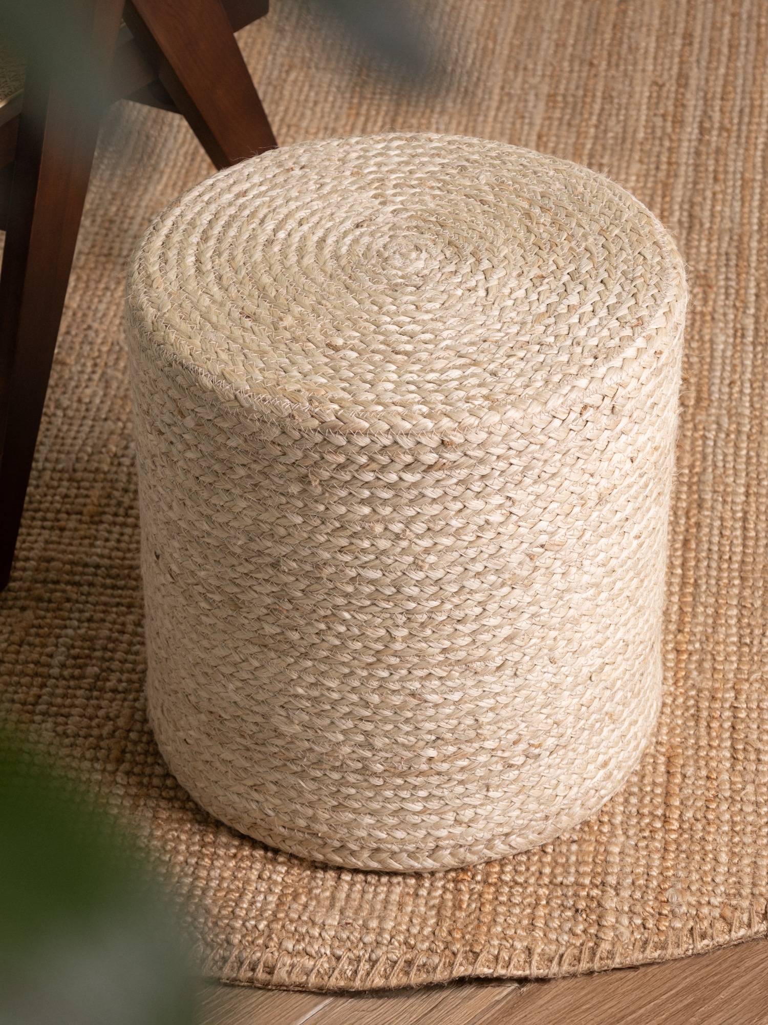 HANSE Home Pouf »Jutta, Jute«, (1 St.), Jute, Natur, Wohnzimmer, Esszimmer, Schlafzimmer, Flur, Modern, Boho