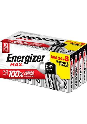 Energizer Batterie »Max Promotionware Micro (AAA) 24+8 Stück«, LR03, (32 St.) kaufen