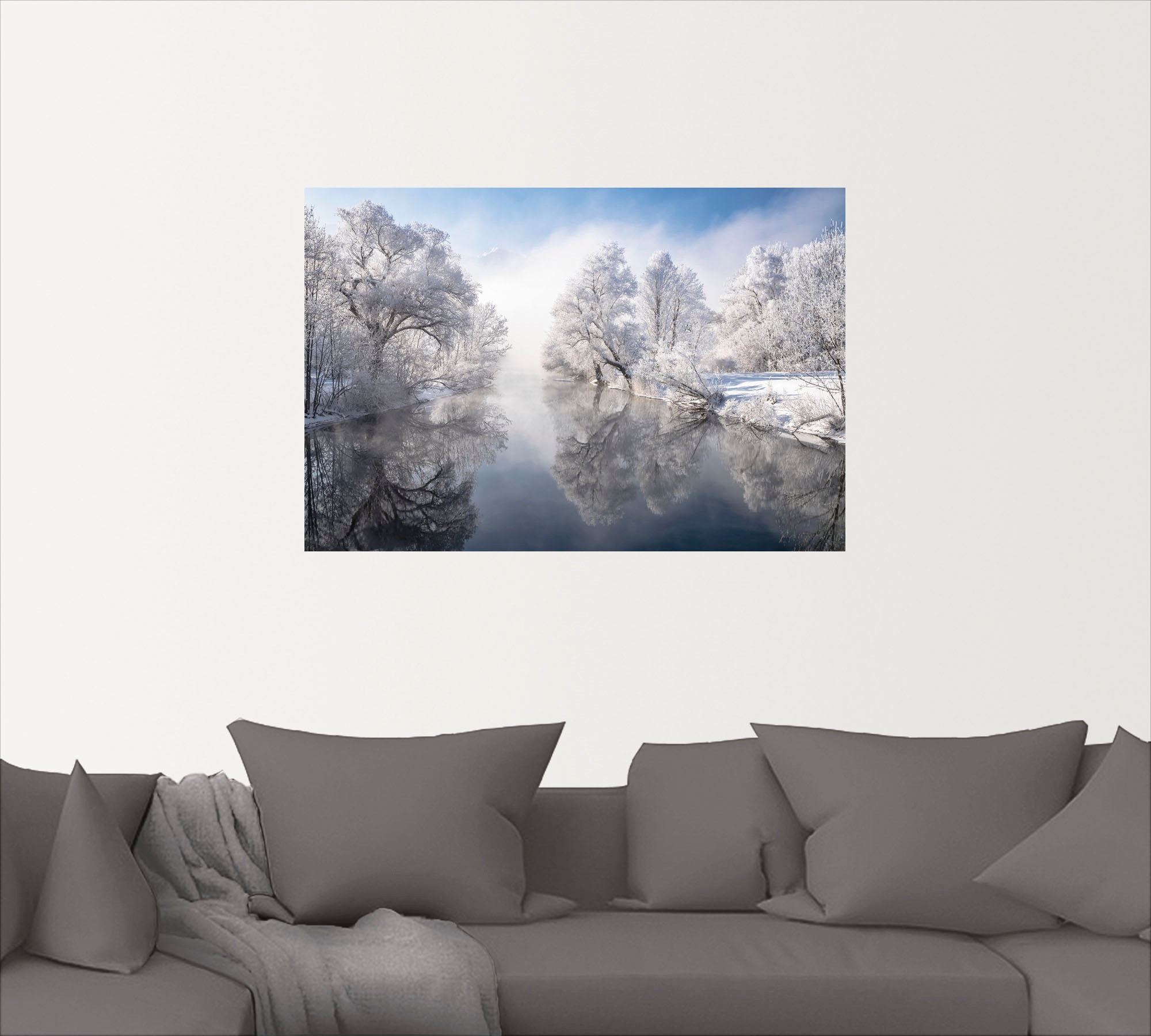 Artland Wandbild »Winter in Oberbayern«, Seebilder, (1 St.), als Leinwandbild, Poster, Wandaufkleber in verschied. Größen