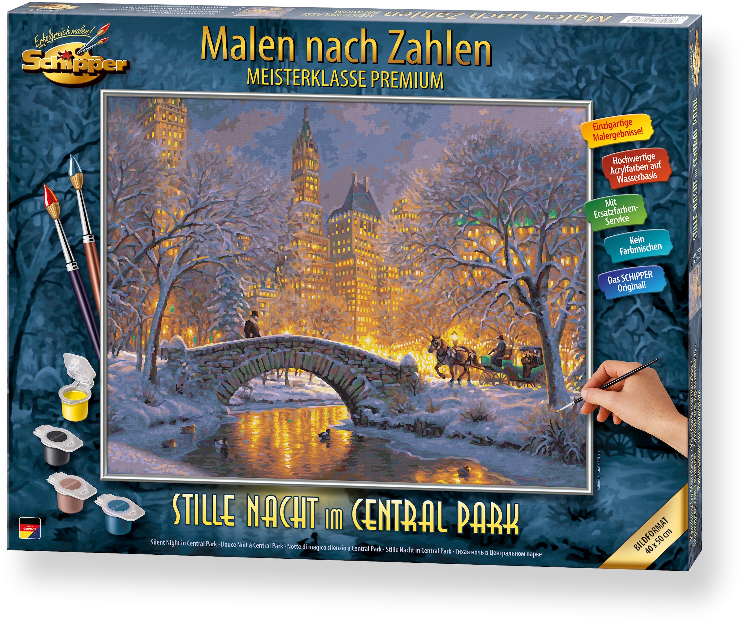 Schipper Malen nach Zahlen »Meisterklasse Premium - Stille Nacht im Central Park«, Made in Germany