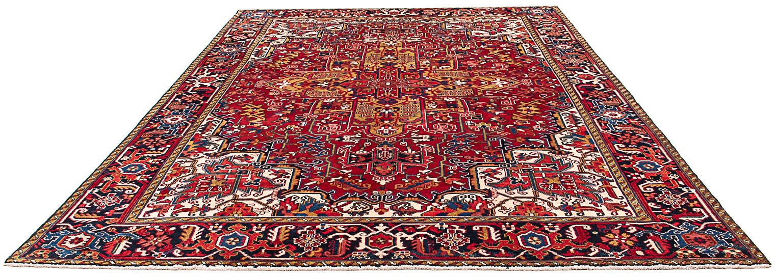 morgenland Wollteppich »Heriz Medaillon 346 x 255 cm«, rechteckig, 10 mm Hö günstig online kaufen