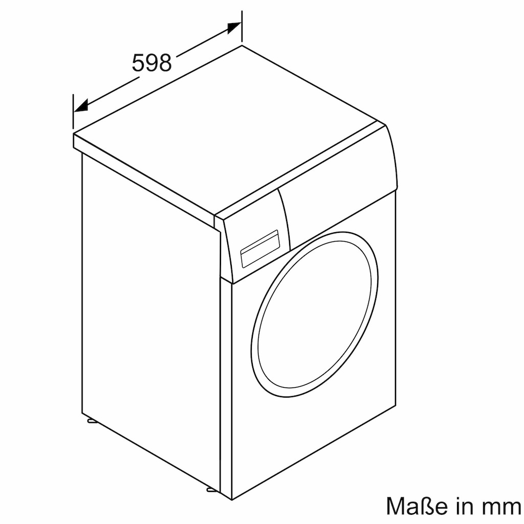 SIEMENS Waschmaschine »WM14N223«, iQ300, WM14N223, 7 kg, 1400 U/min