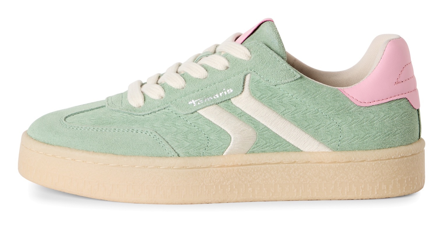Tamaris Plateausneaker, Freizeitschuh, Halbschuh, Schnürschuh mit gepolstertem Schaftrand