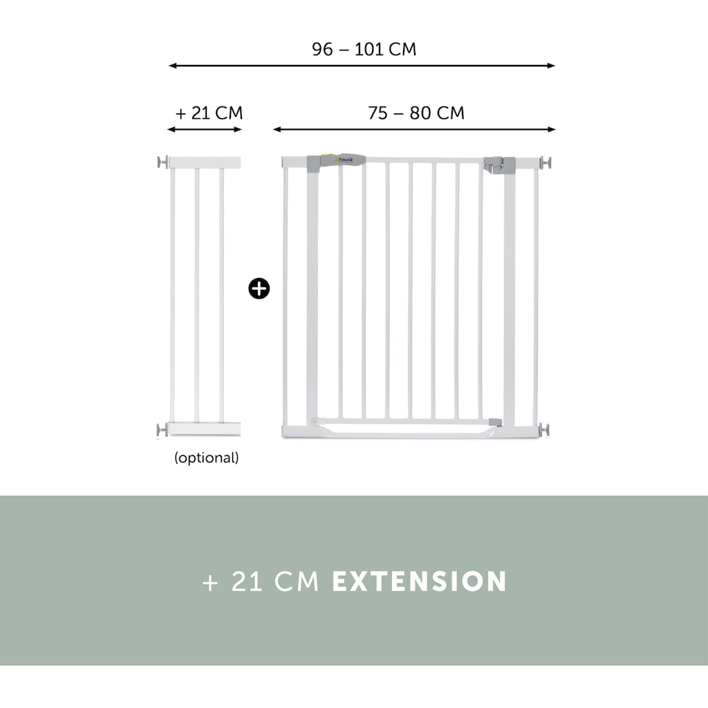 Hauck Türschutzgitter »Clear Step Gate, weiß«