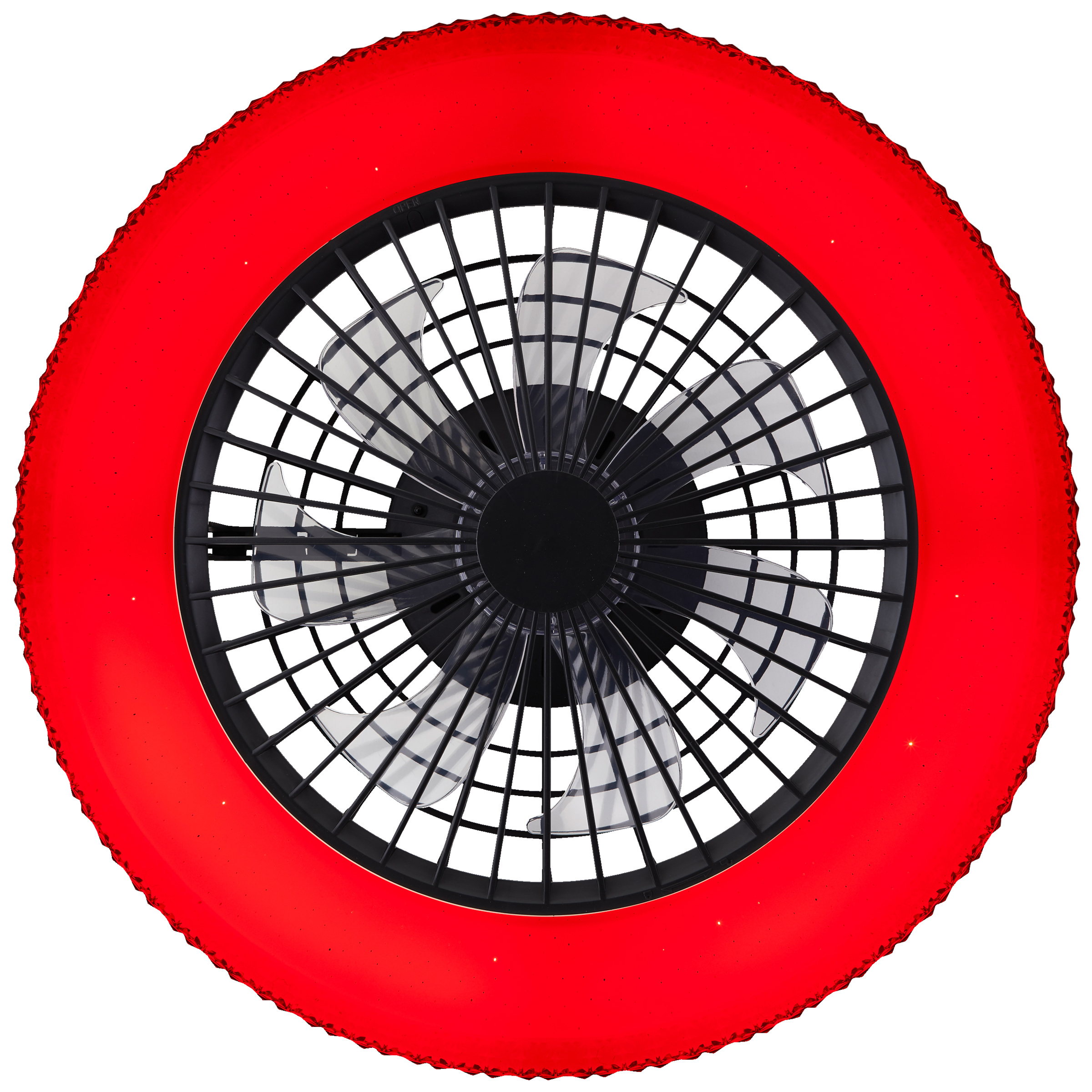 Brilliant LED Deckenleuchte »Badria«, mit Ventilator, 49 cm, digitales RGB, 4700 lm, dimmbar, 3000-6500 K