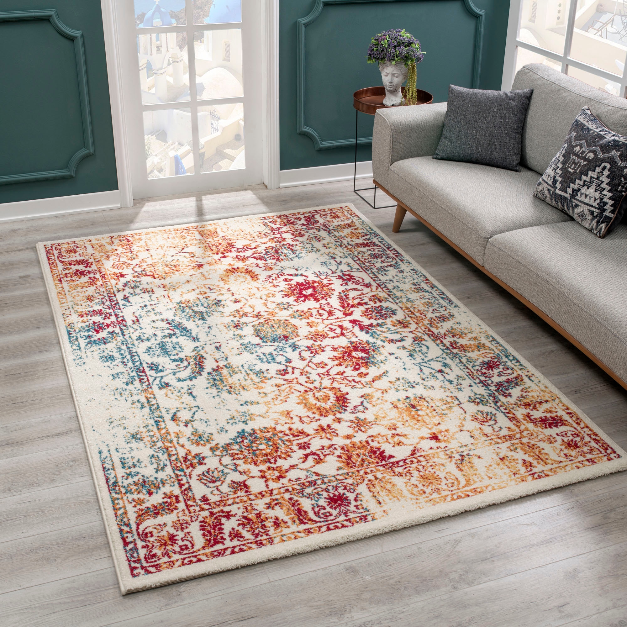 Sanat Teppich »Vintage 1606«, rechteckig, 13 mm Höhe, Wohnzimmer, Kurzflor, günstig online kaufen