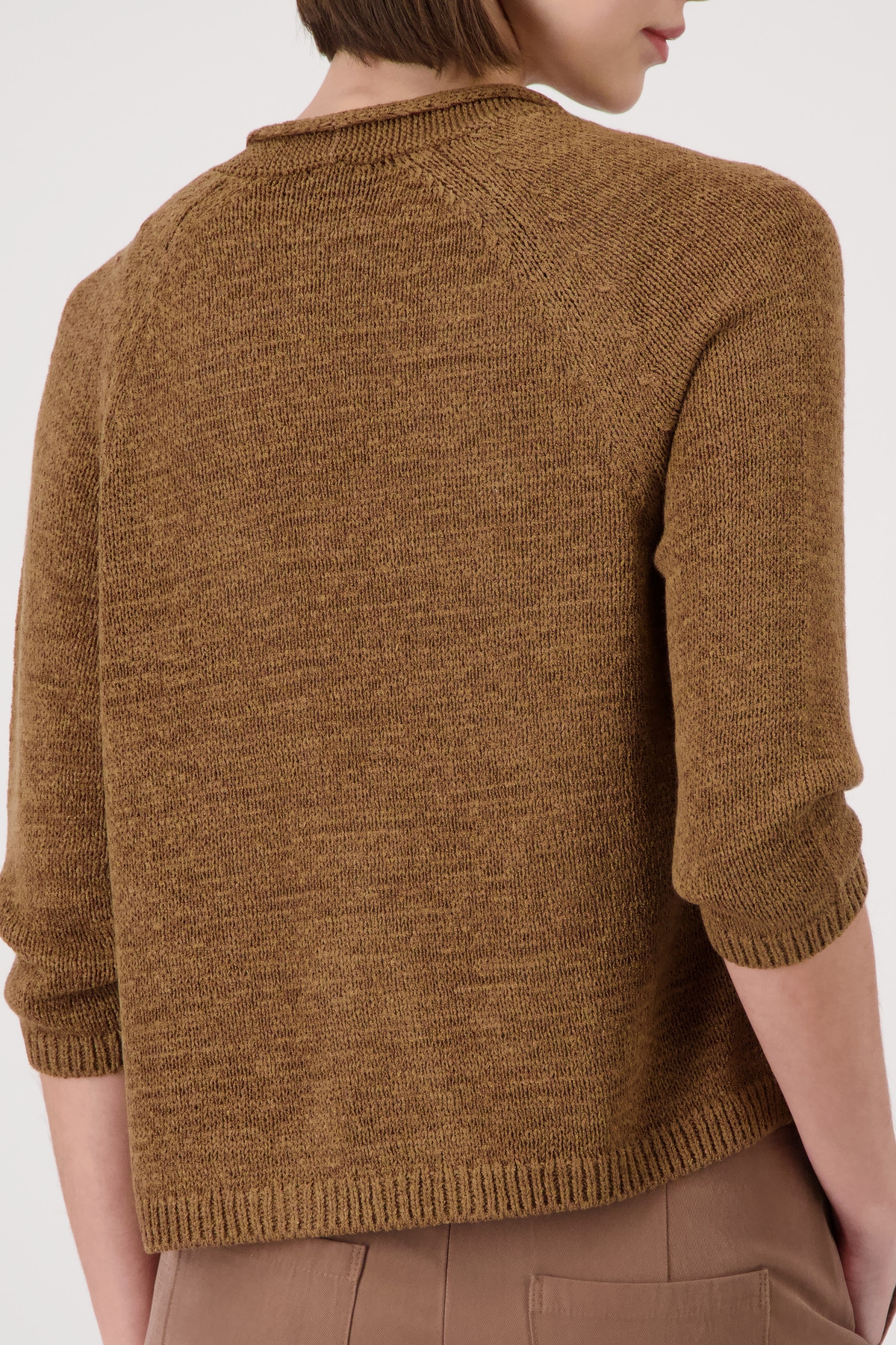 Monari Strickjacke »Jacke Stricküberwurf Basic« Regular fit mit Halbarm