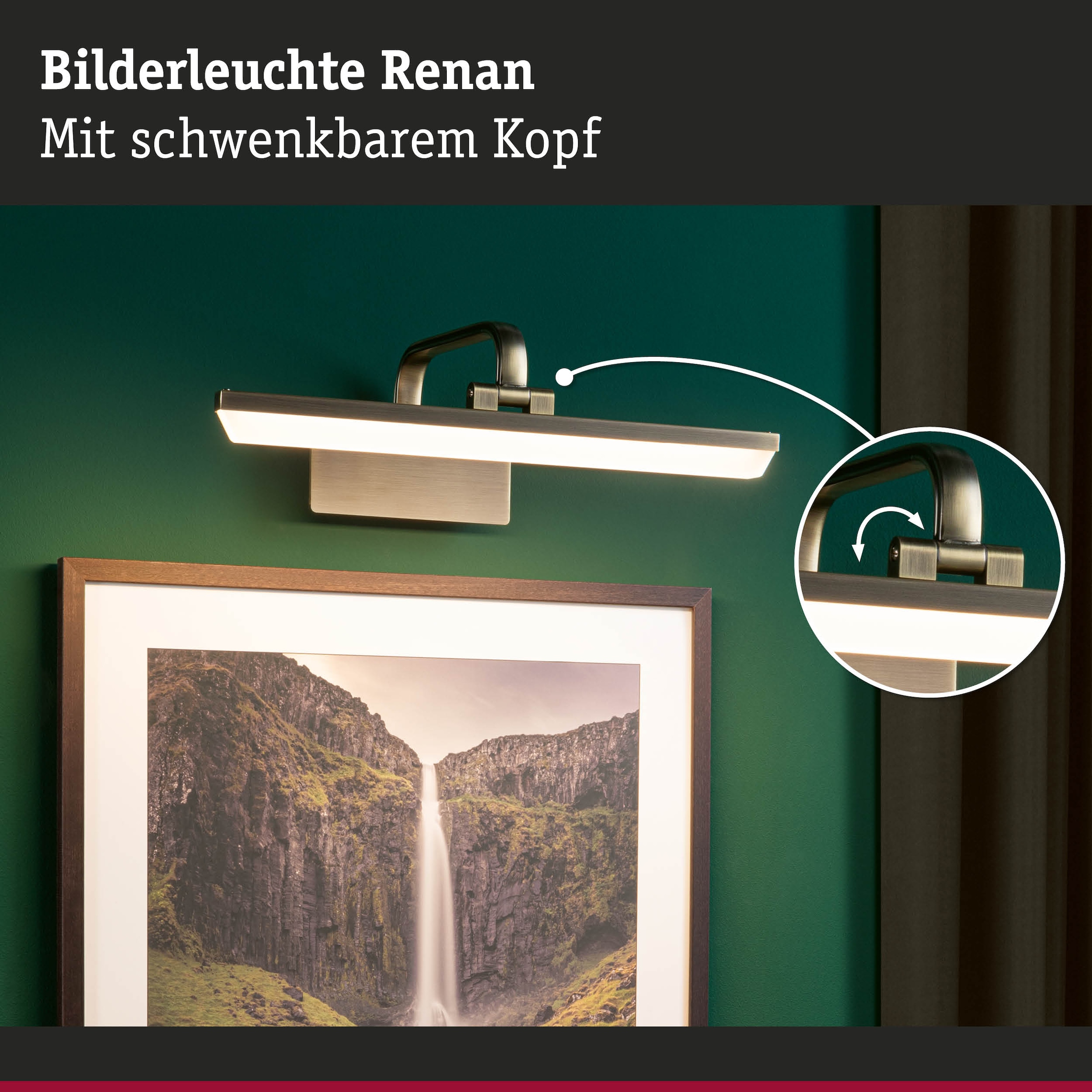 Paulmann LED Bilderleuchte »Renan 3000K, 230V«, 1 flammig