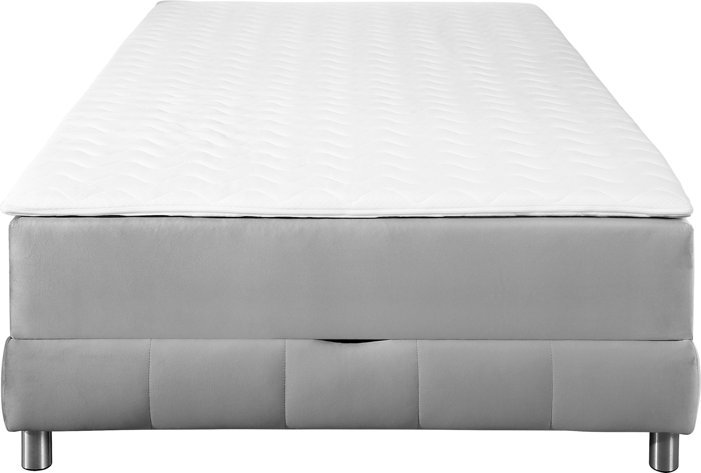 INOSIGN Boxspringbett »Vaasa«, für Dachschrägen geeignet, inkl. Bettkasten und Topper