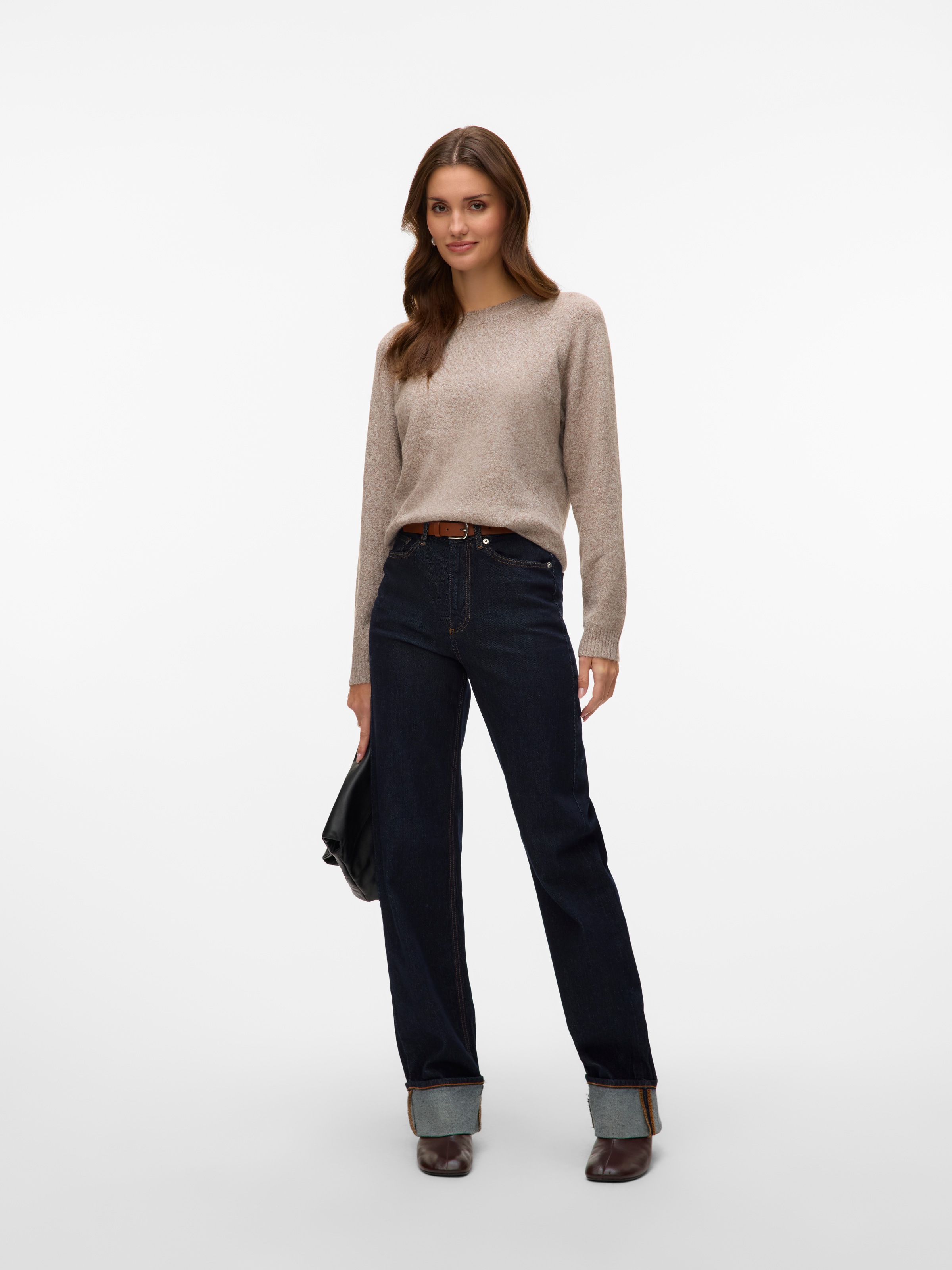 Vero Moda Rundhalspullover »VMDOFFY LS O-NECK BLOUSE GA NOOS«