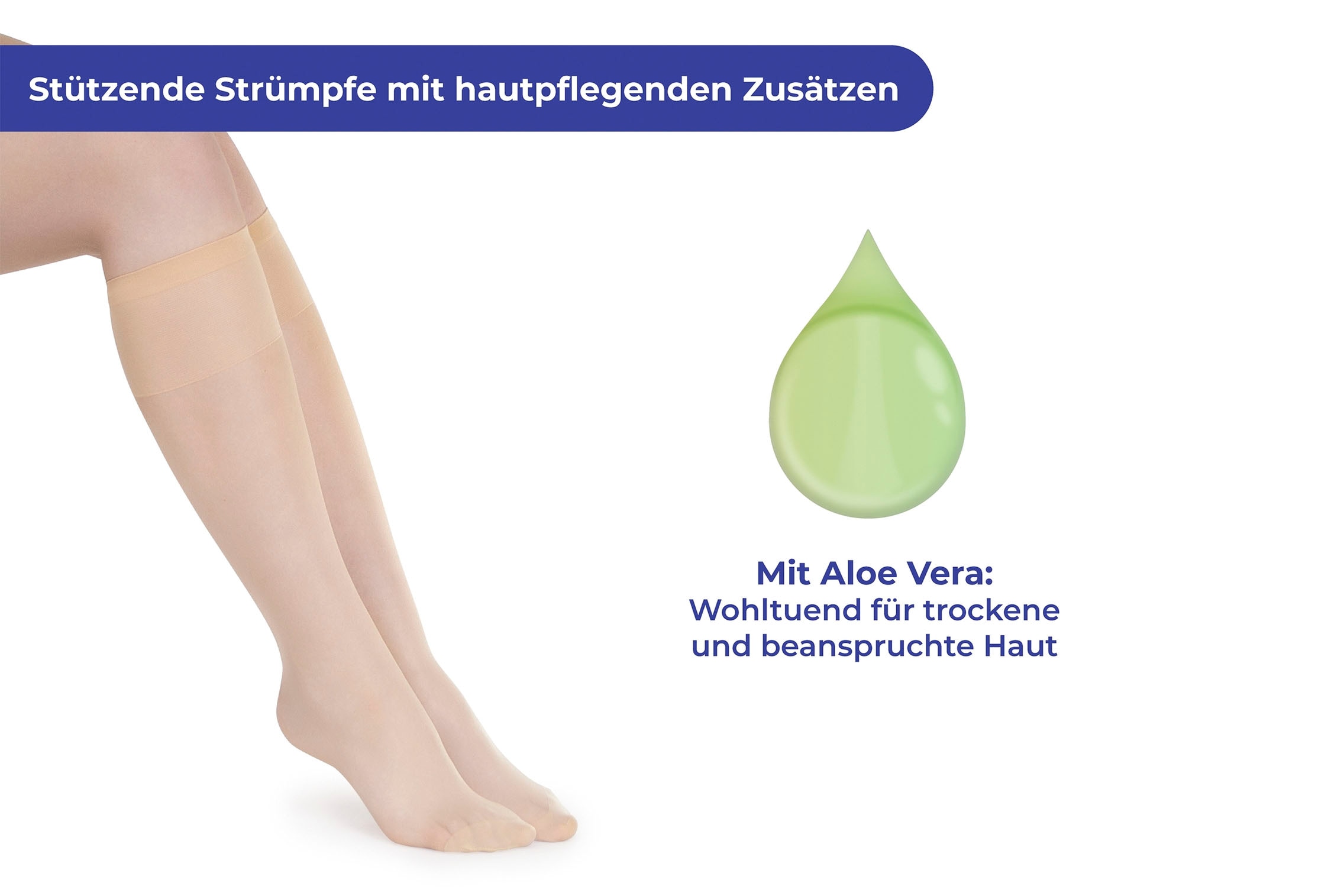 Maximex Anziehhilfe »für Strümpfe, mit 3 Paar Stützstrümpfen mit Aloe Vera«, (Set), in Einheitsgröße