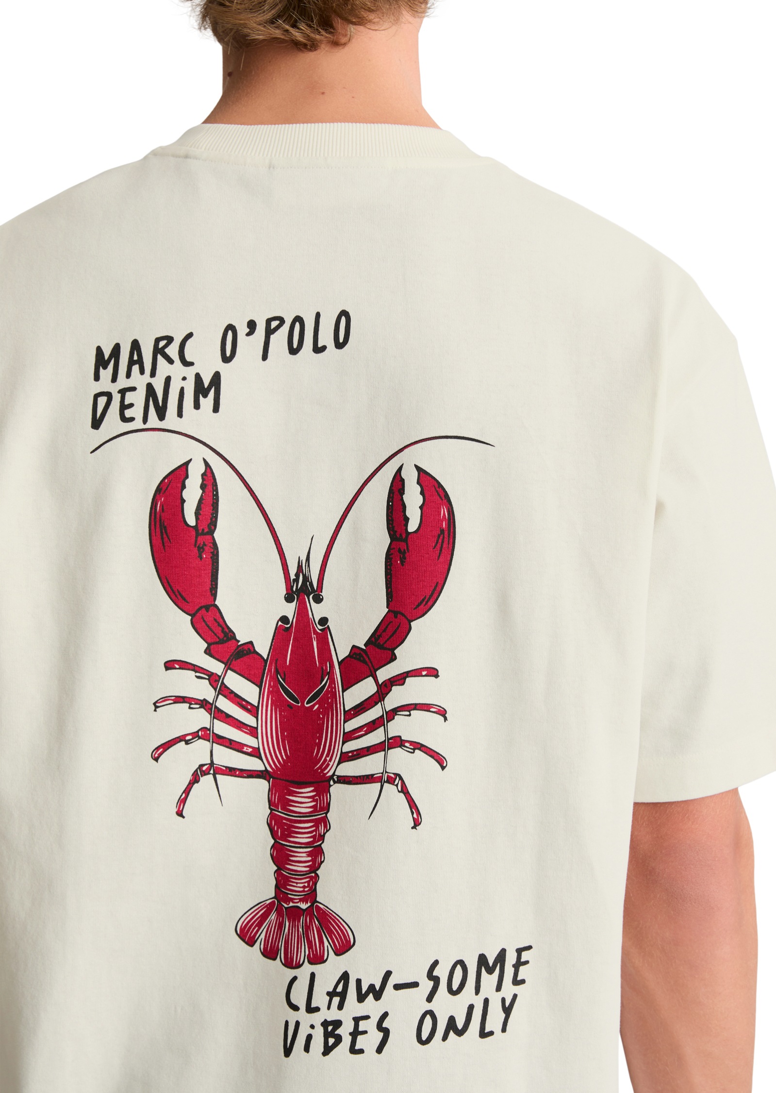 Marc O'Polo DENIM T-Shirt relaxed mit Rückenprint